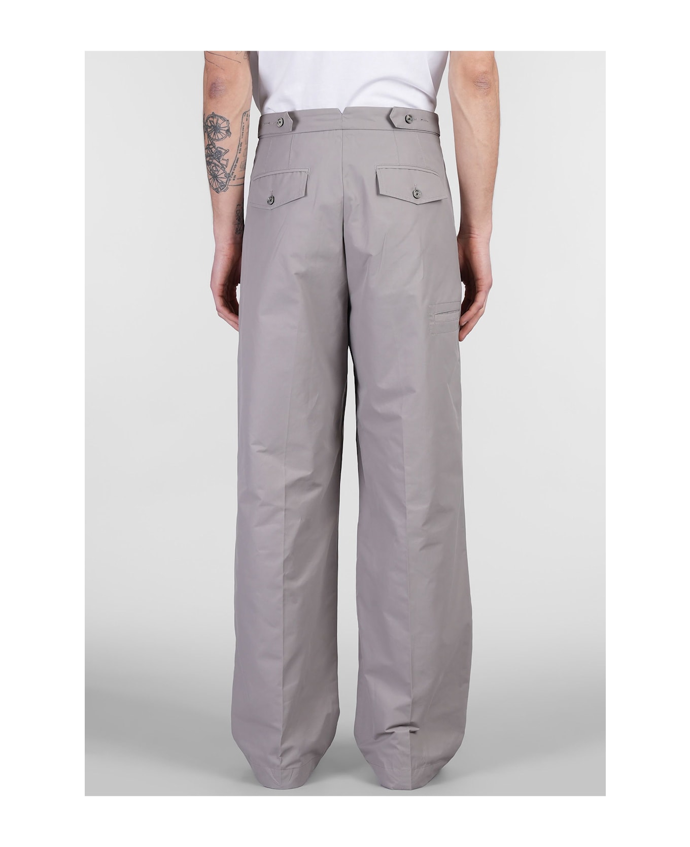 Ami Alexandre Mattiussi Pants In Grey Cotton - grey