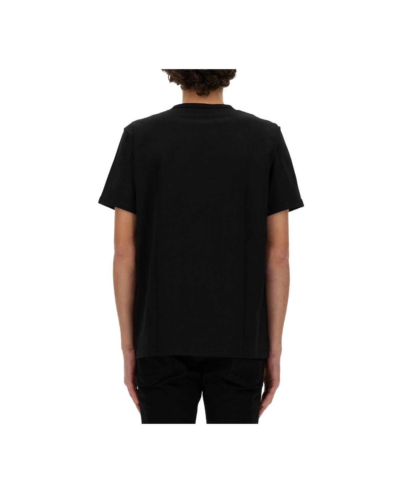 Fred Perry T-shirt With Logo - BLACK