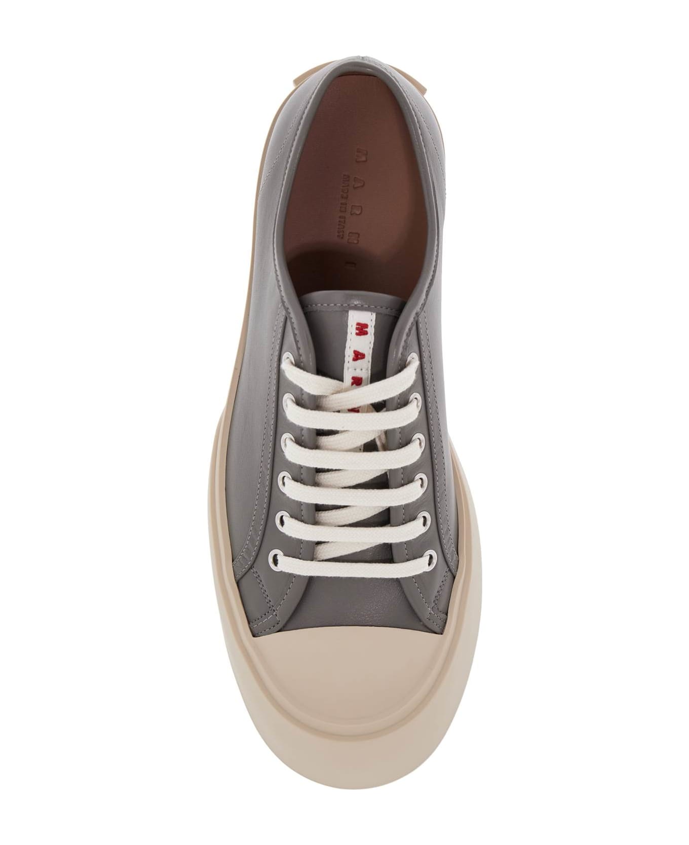 Marni Elegant Gray Calfskin Men
s Sneakers - NEUTRAL GREY (Grey)