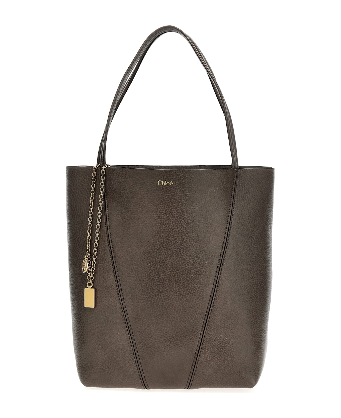 Chloé Black 
spin
 Tote Bag - Gray