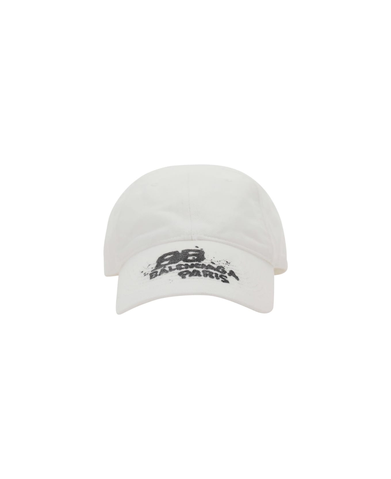 Balenciaga Logo Baseball Cap - White 帽子
