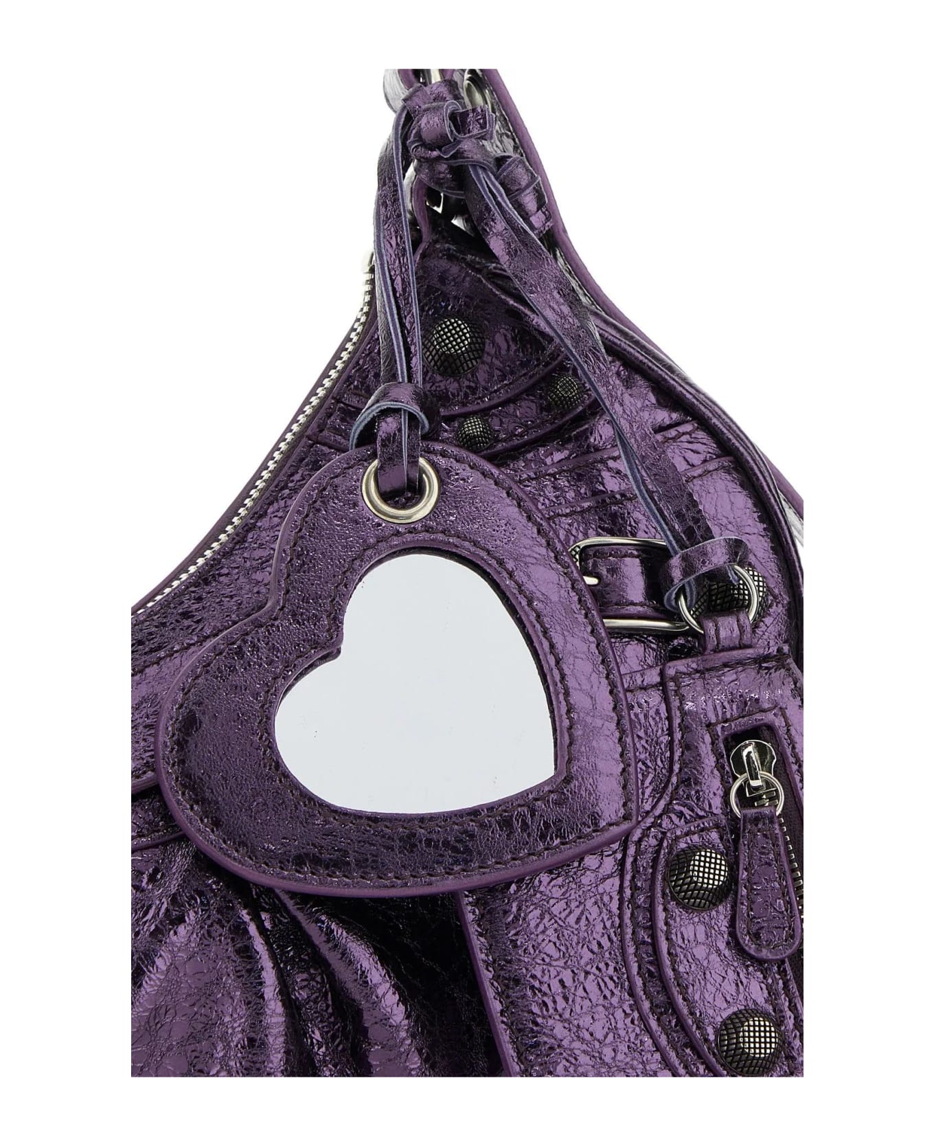 Balenciaga Purple Nappa Leather Le Cagole Xs Shoulder Bag - Viola