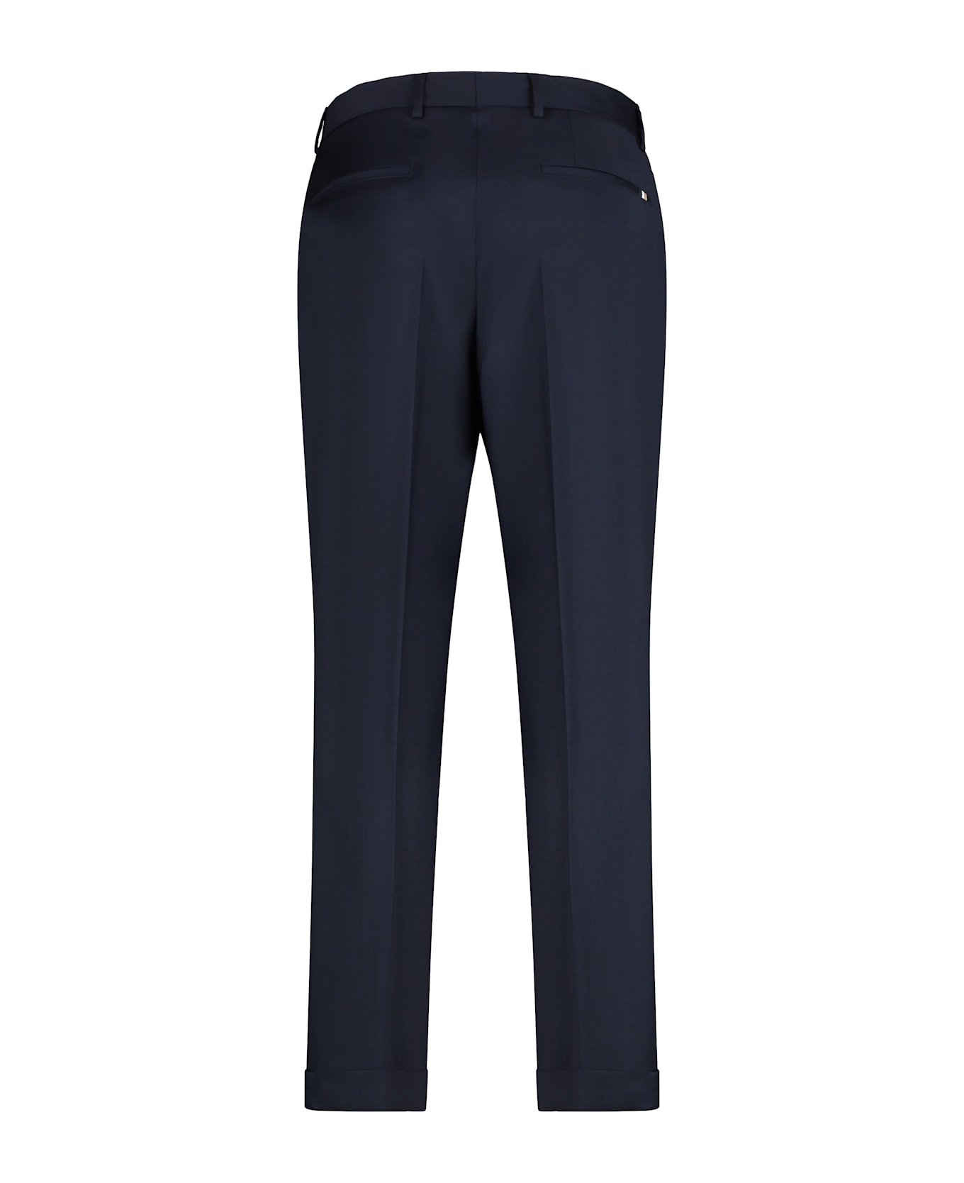 Hugo Boss Virgin Wool Trousers - blue