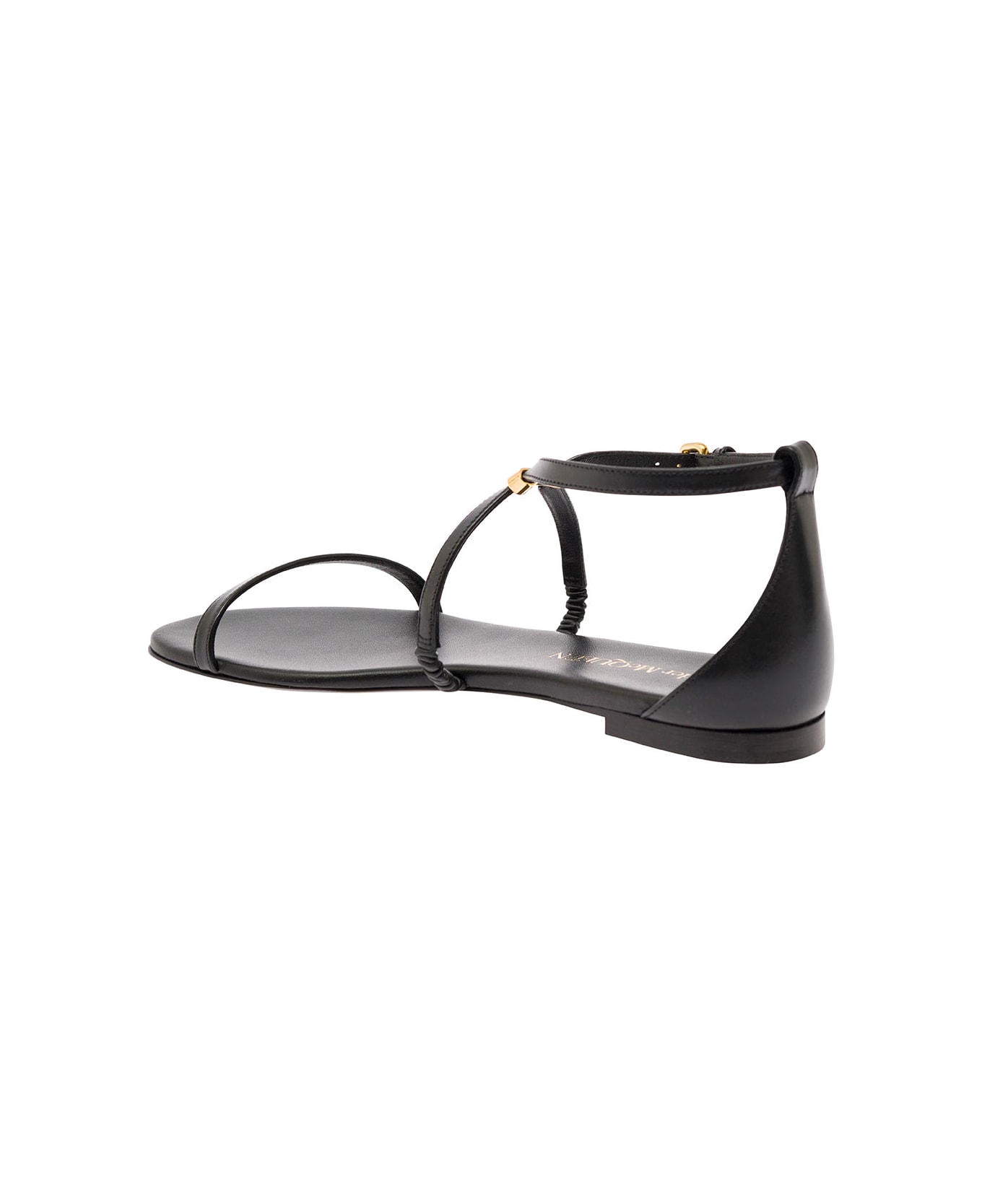 Alexander McQueen Leather Sandals - Black サンダル