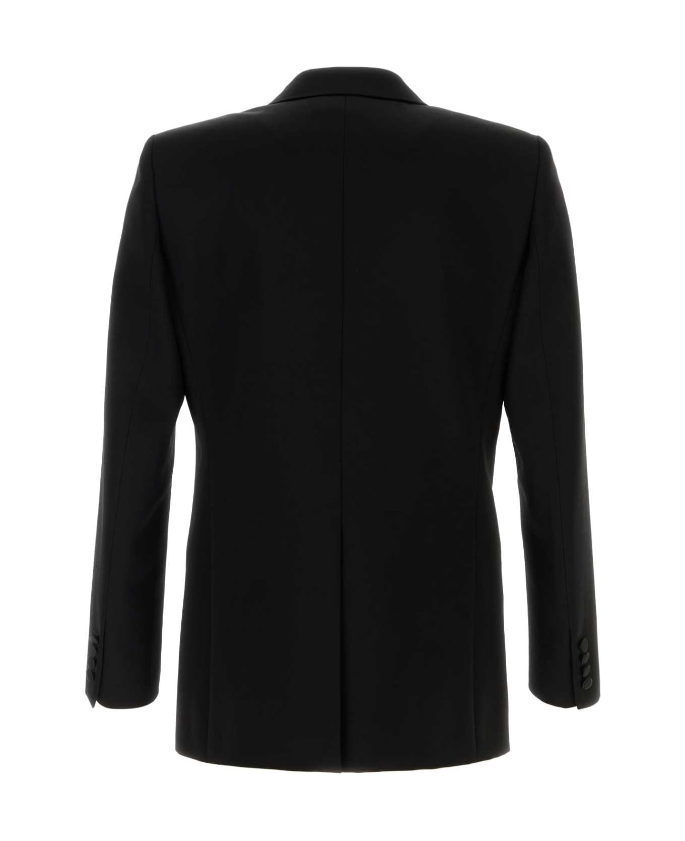 Saint Laurent Black Wool Blazer - GRAINNOIR