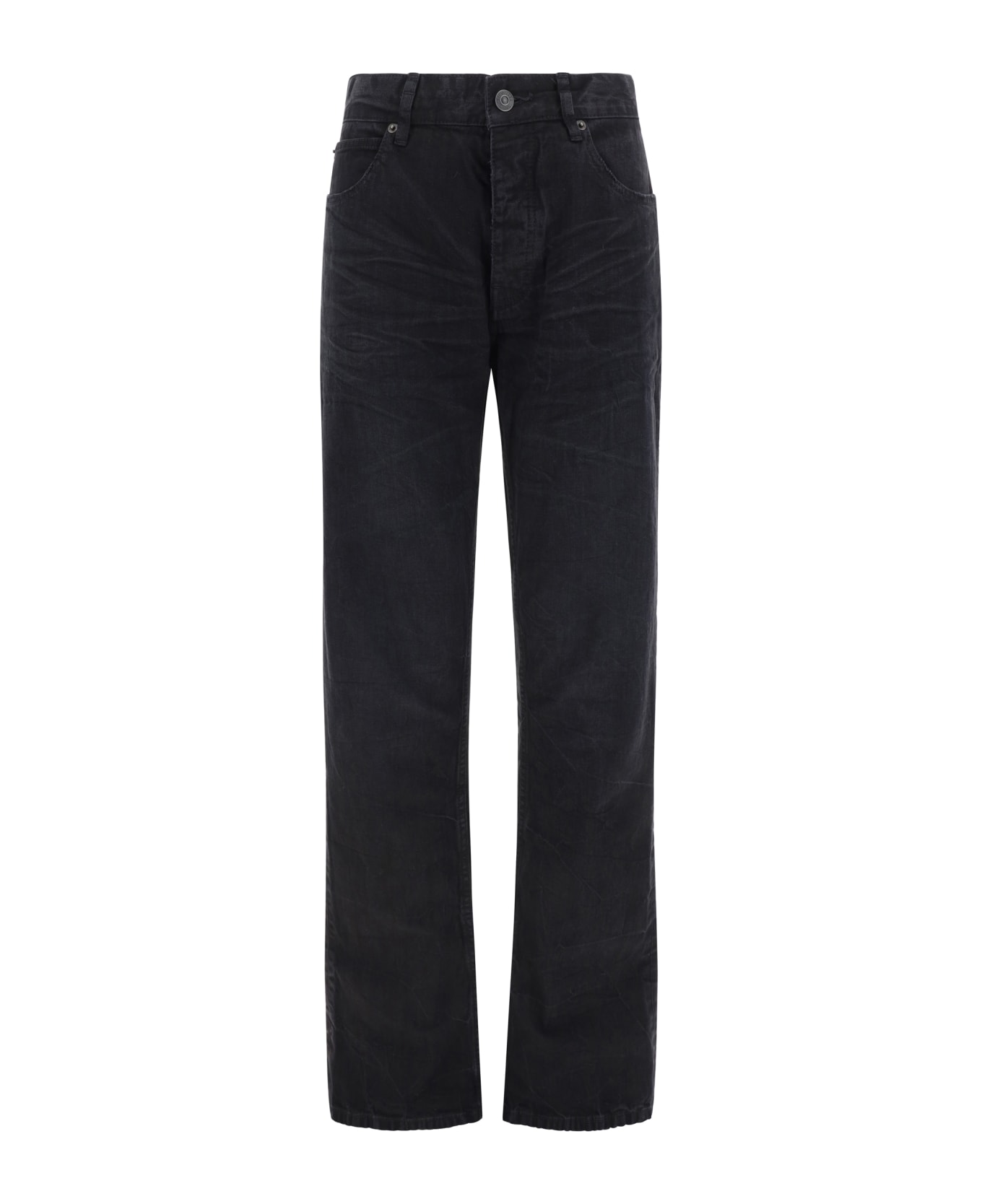 Balenciaga Low Waist Straight Jeans - LIGHTWEIGHTBLACK