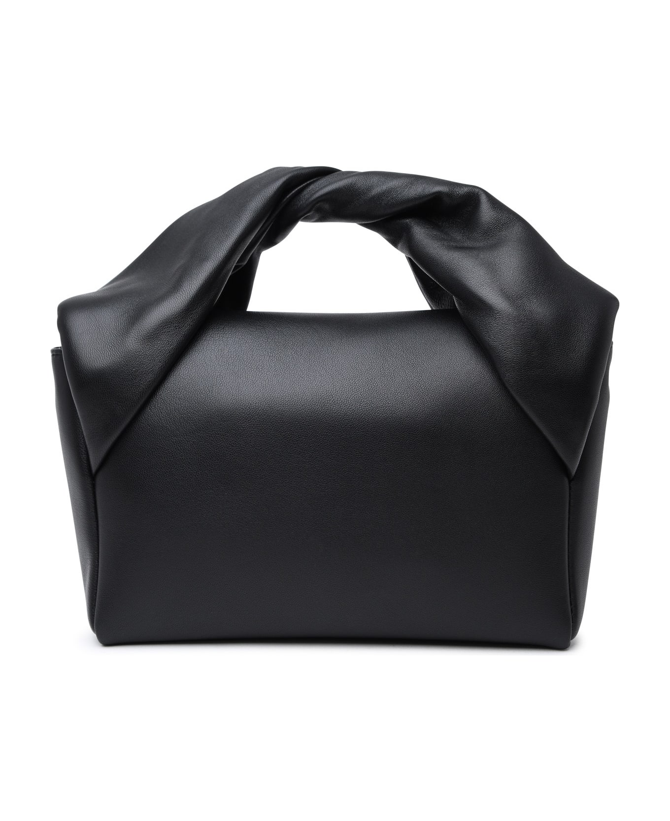 J.W. Anderson Black Leather Twister Midi Bag - Black