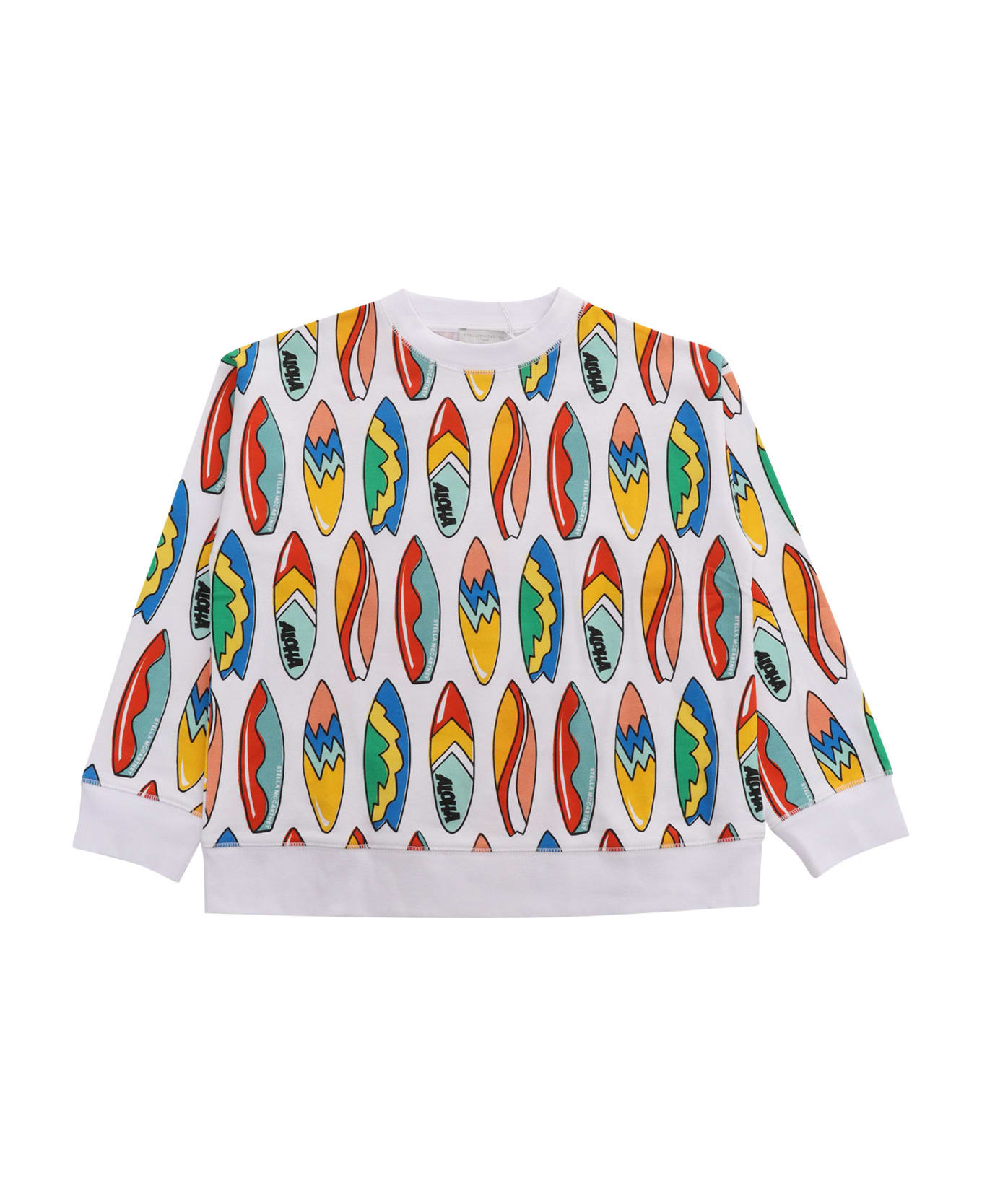 Stella McCartney Kids Colorful Sweatshirt - WHITE