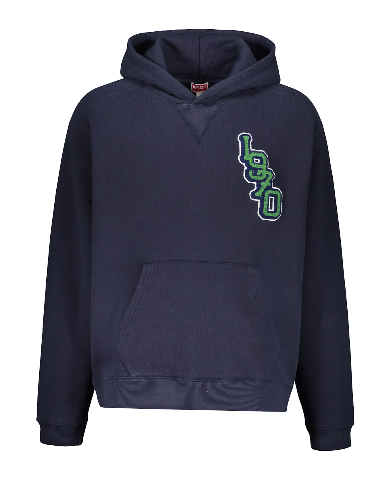 Kenzo Cotton Hoodie - blue
