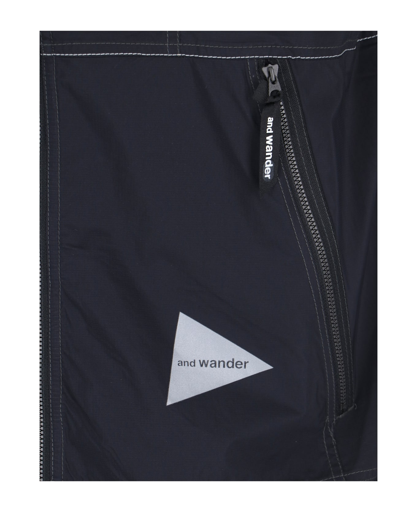 And Wander 
pertex Wind
 Vest - Black  