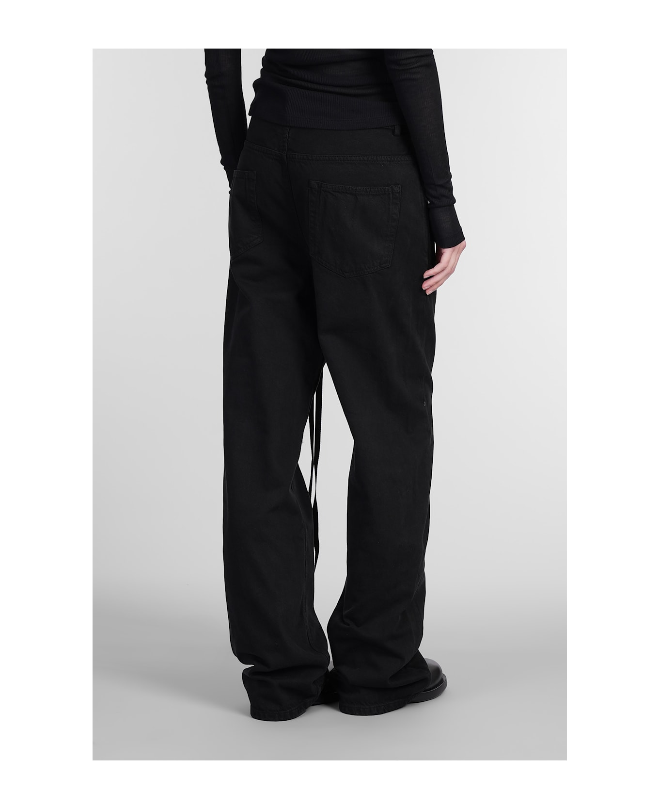 Ann Demeulemeester Claire Jeans In Black Denim - black