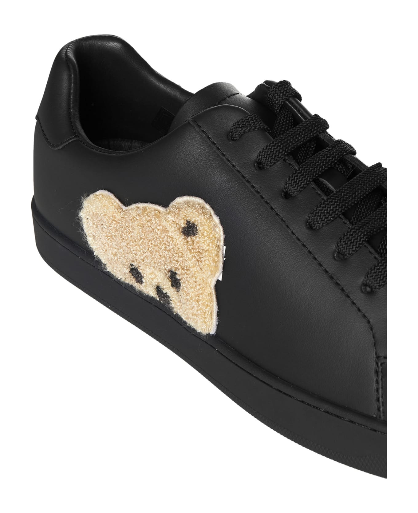 Palm Angels Teddy Bear Leather Low-top Sneakers - White