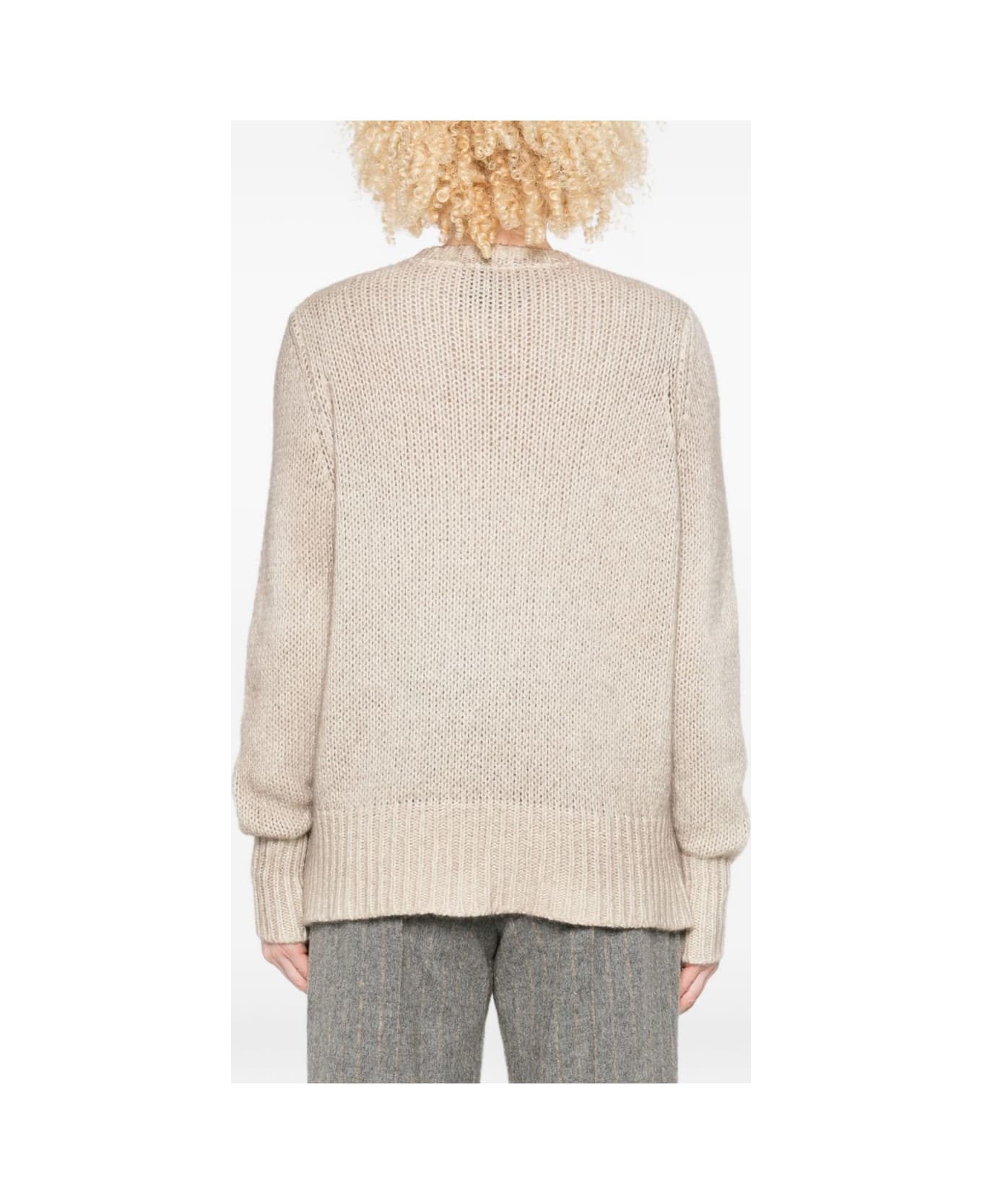 Avant Toi Cashmere Crewneck Pullover - Beige