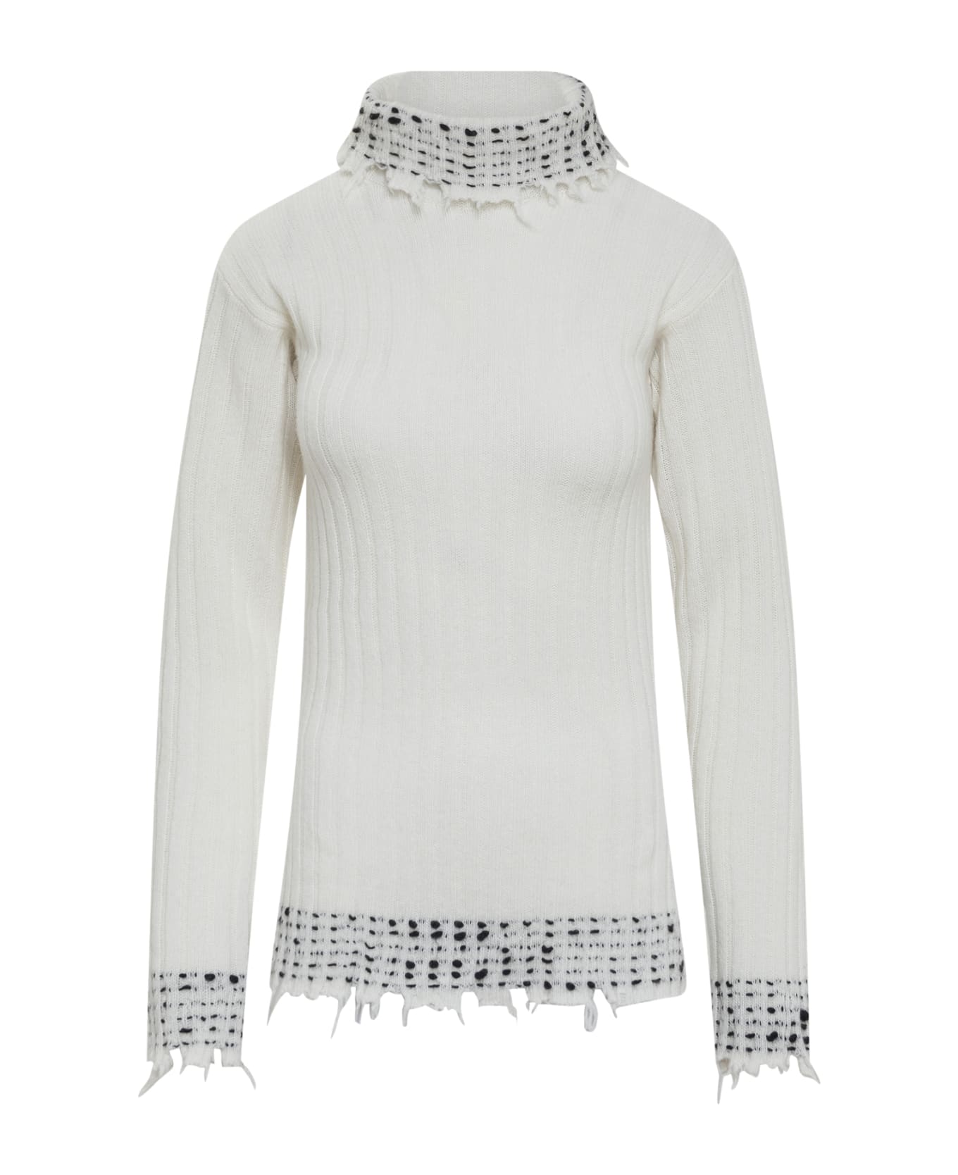 Marni Turtleneck Sweater - WHITE