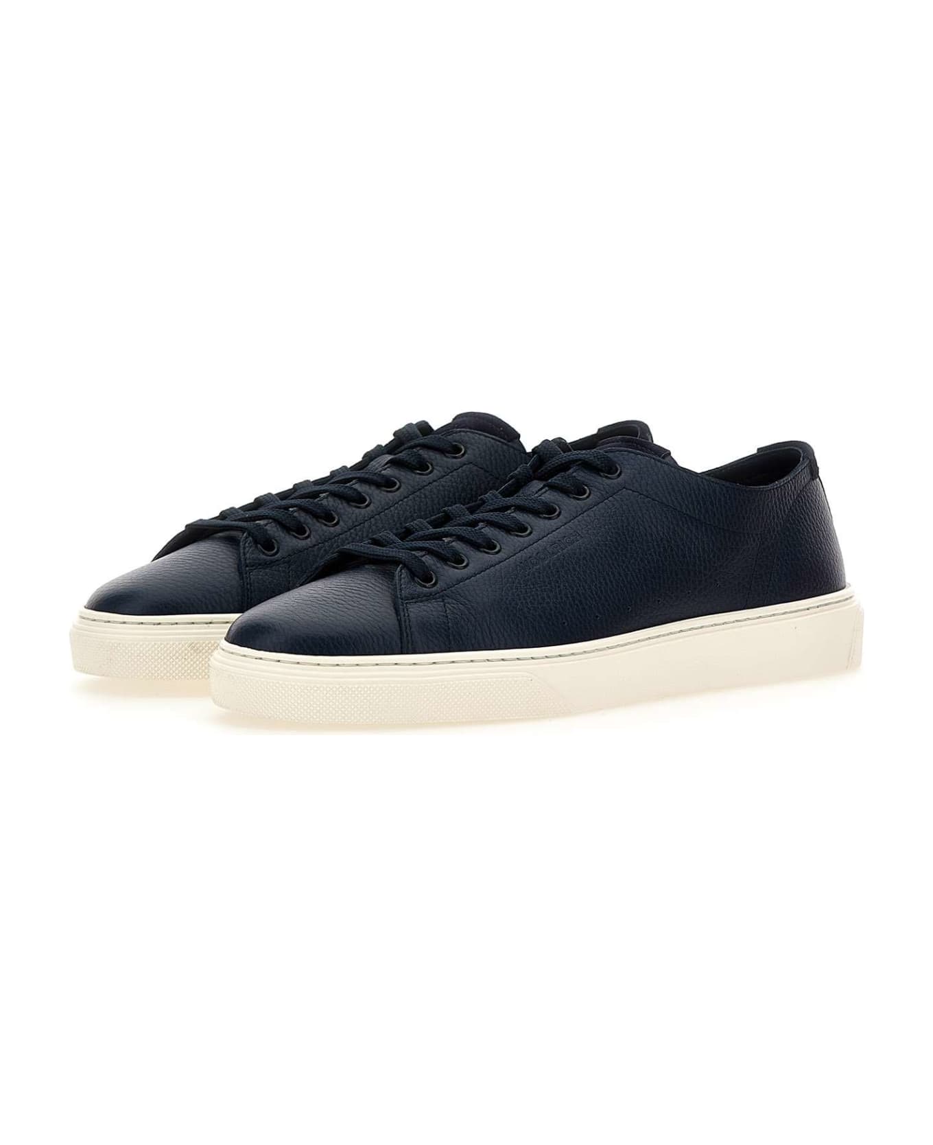 Woolrich "cloudcourt" Leather Sneakers - BLUE