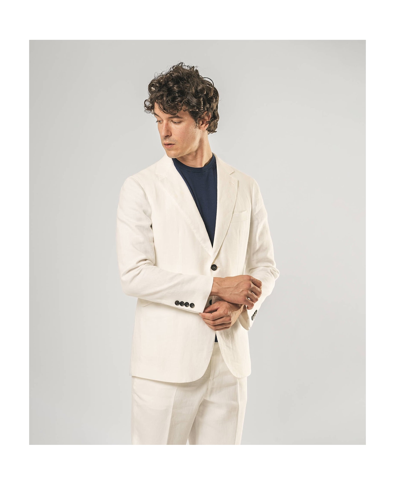 Larusmiani Handmade Jacket Jean Jacket - White