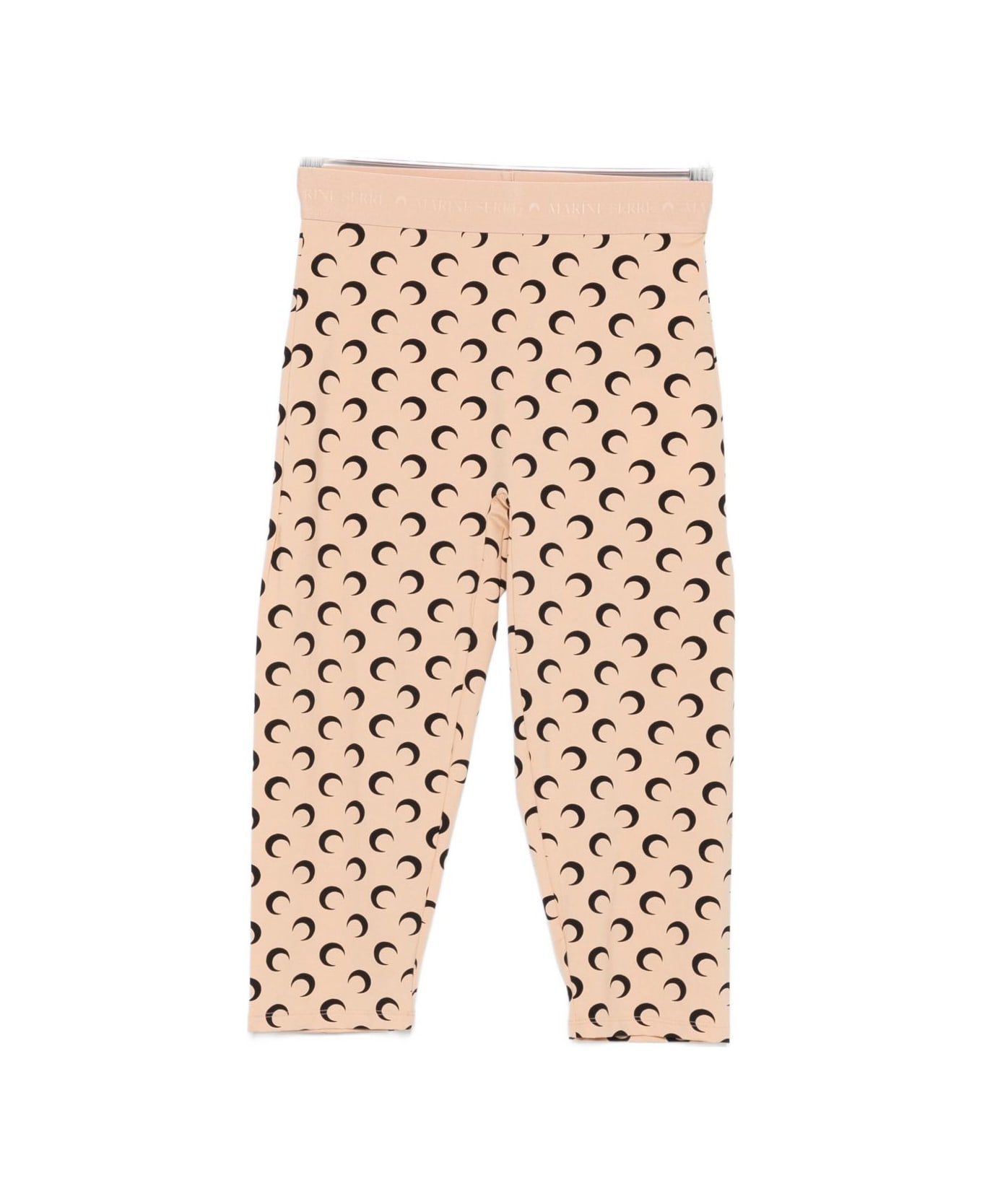 Marine Serre Moon Recycled Jersey Capri Pants - Beige