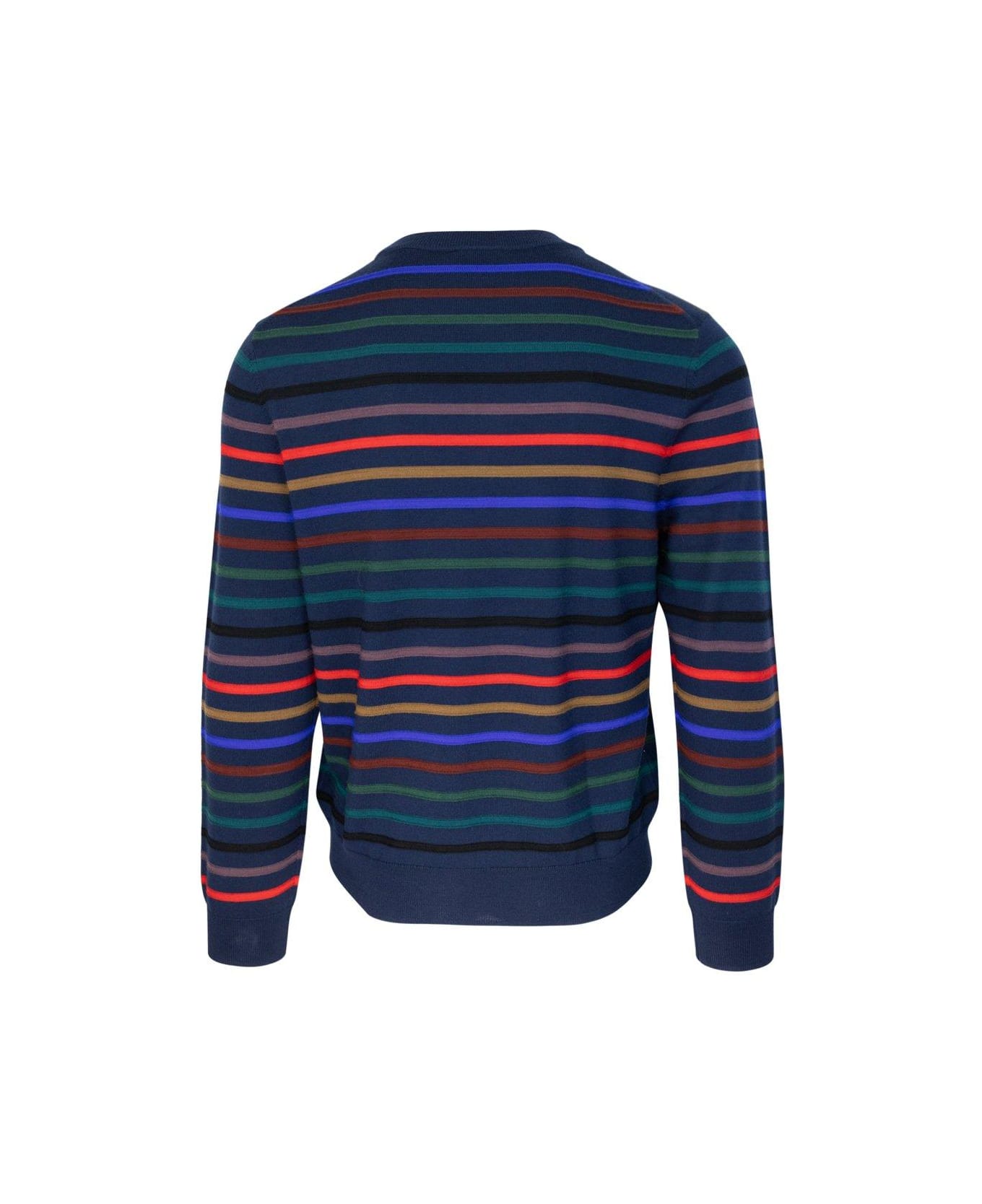 Paul Smith Crewneck Striped Jumper Paul Smith - BLUE ニットウェア