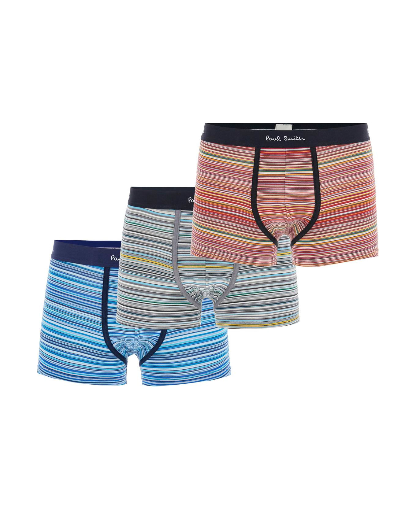 Paul Smith 
organic Cotton Triple Pack Boxer - MultiColour
