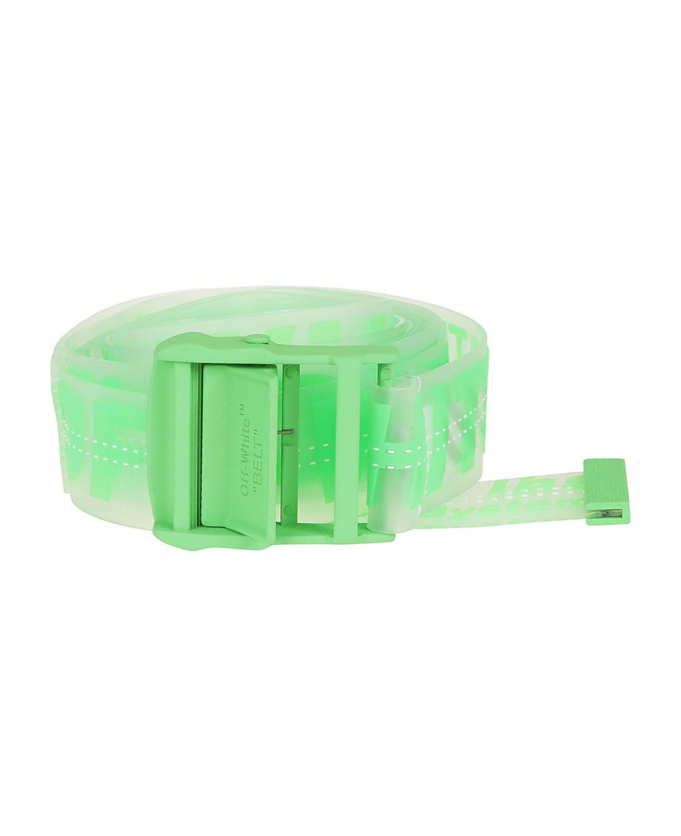Off-White Industrial Rubber Belt - Green No Color