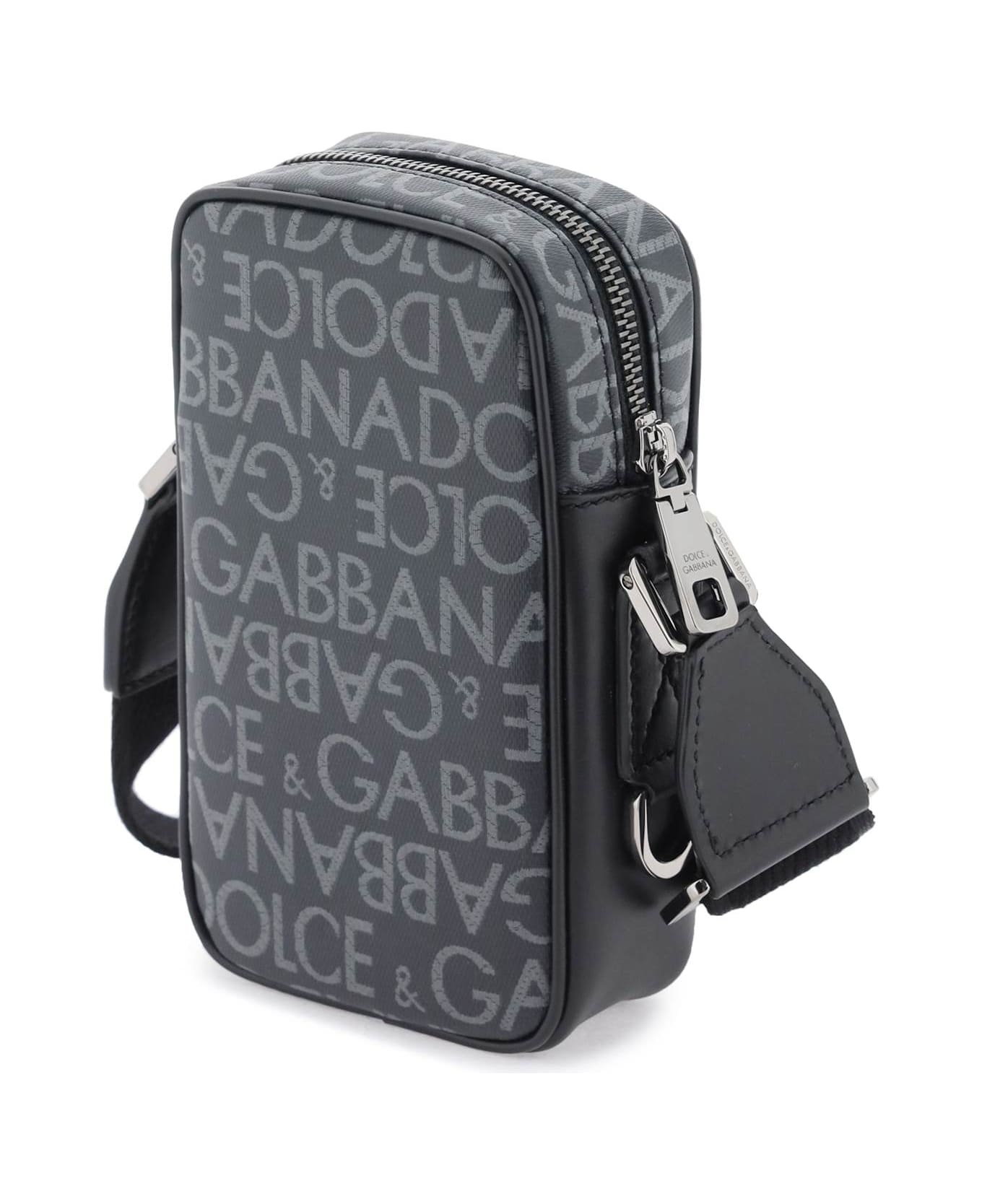 Dolce & Gabbana Canvas Shoulder Bag - grey