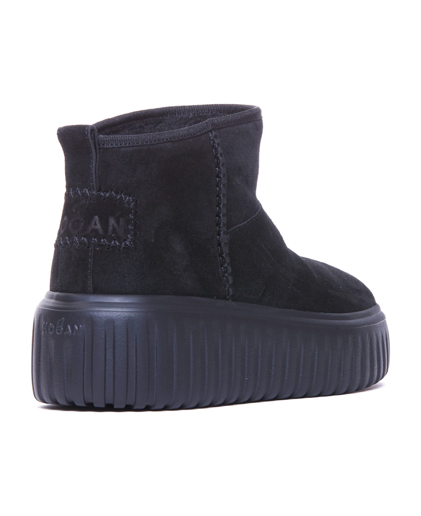 Hogan H-stripes Ankle Boots - Black