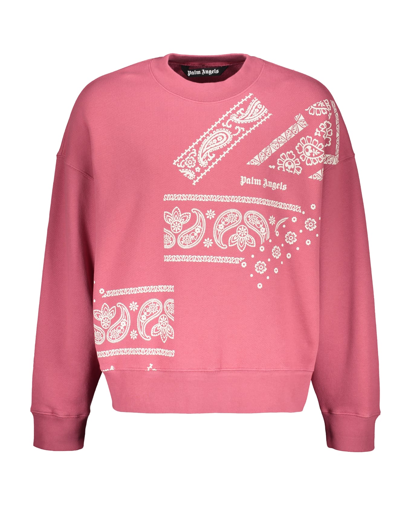 Palm Angels Printed Cotton Sweatshirt - Pink フリース