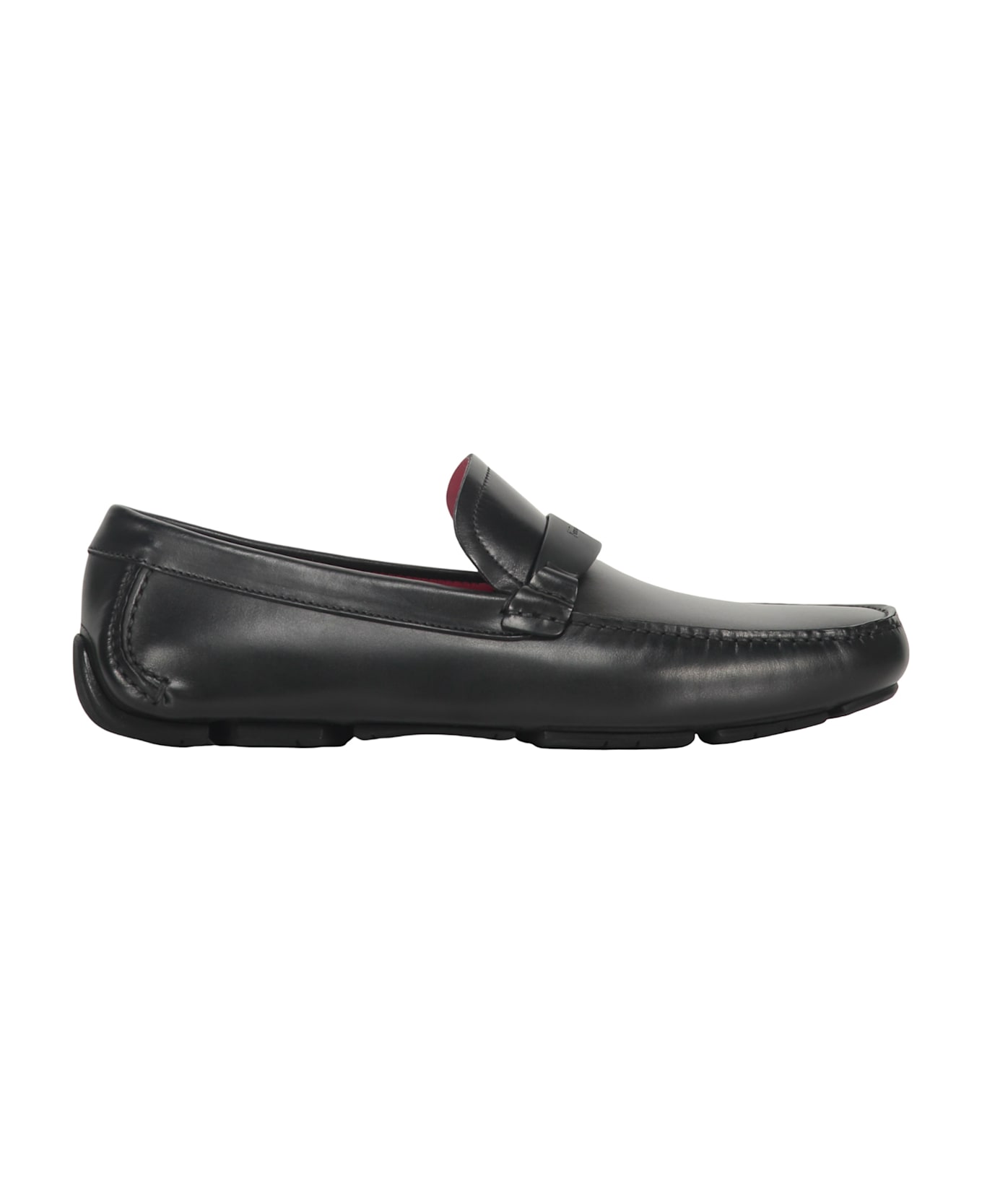 Ferragamo Leather Loafers - black