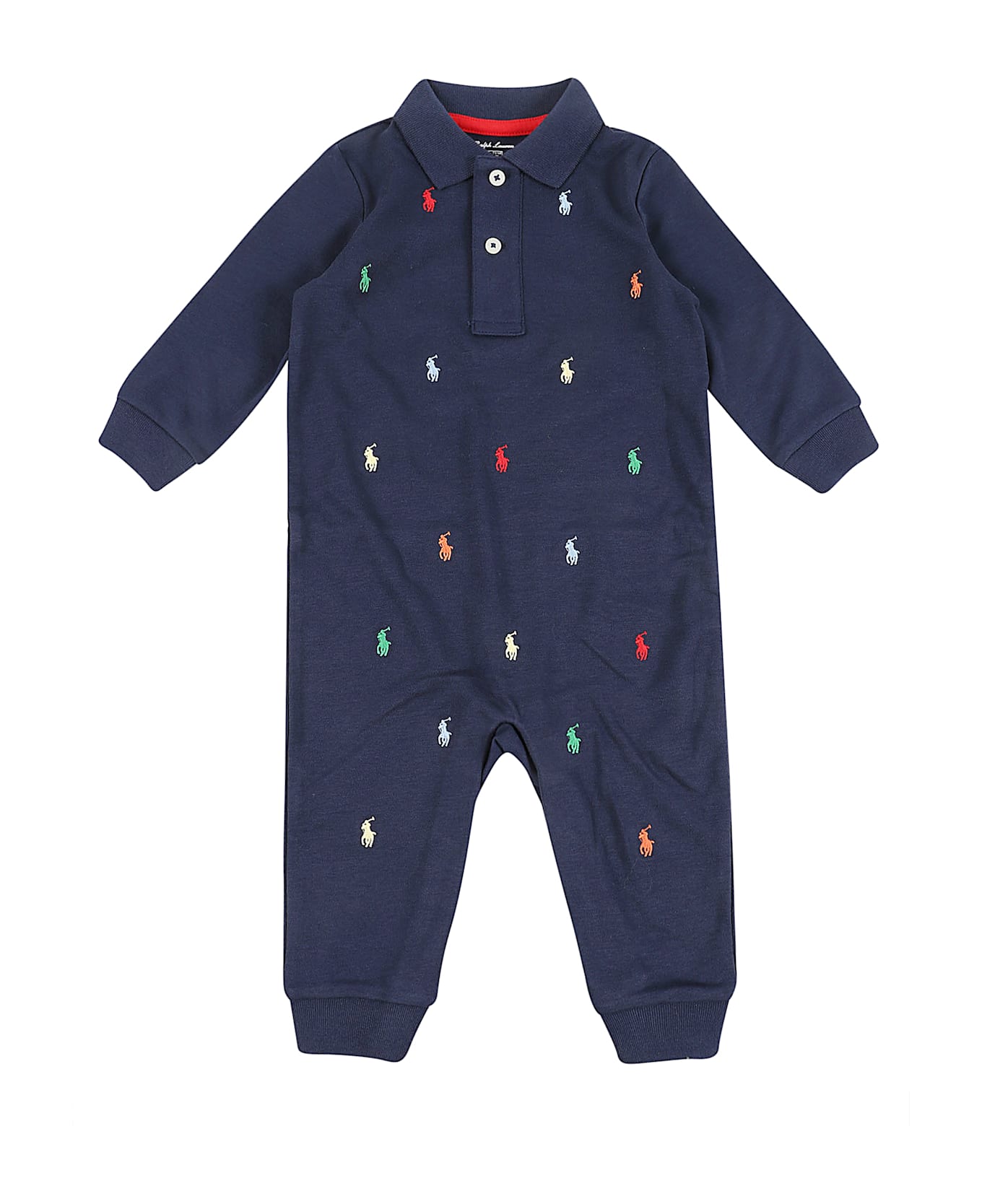 Ralph Lauren Schiffli-one Piece-coverall - Refined Navy