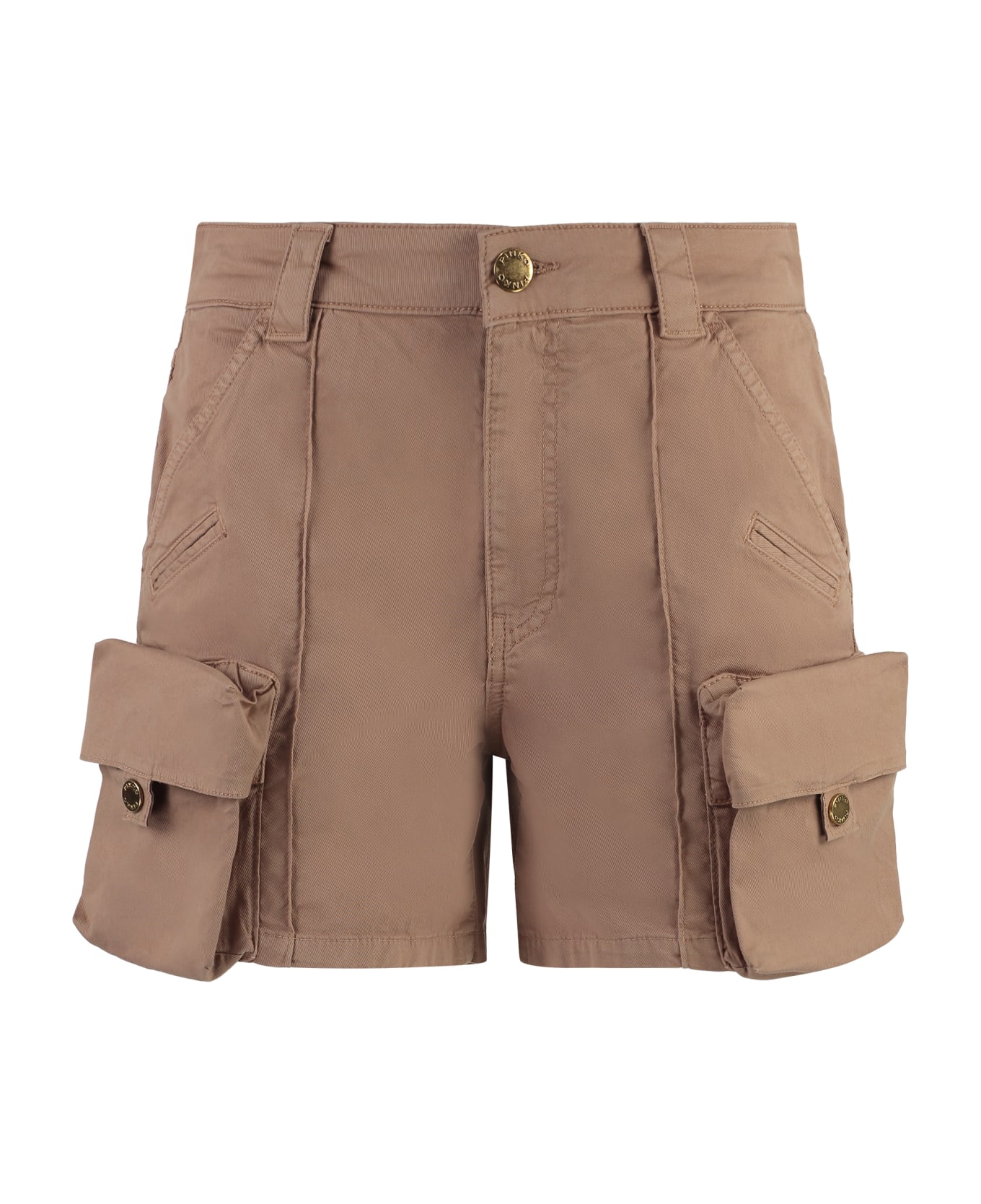 Pinko Porta Cotton Cargo-shorts - Camel