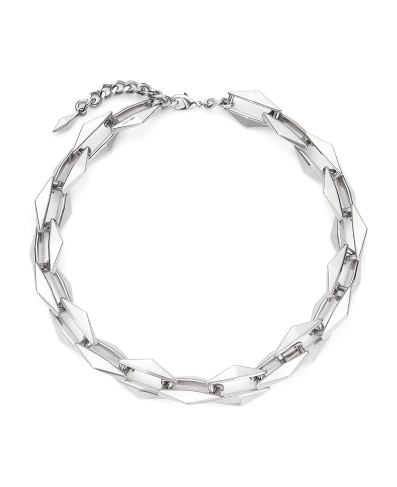 JIMMY CHOO 国内買付 Diamond チェーン Necklace Silver仕上げ Jimmy Choo 'diamond Chain' Necklace | italist