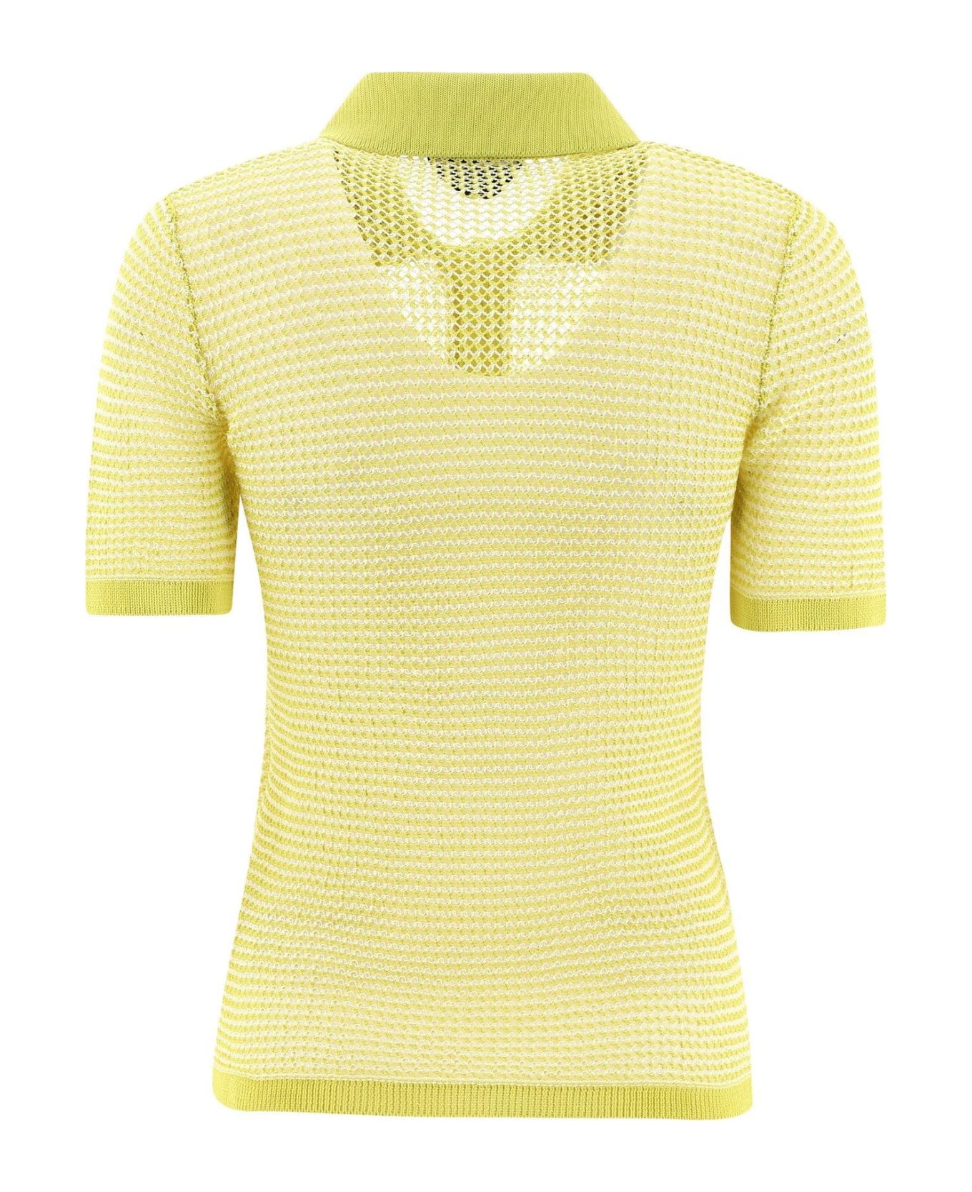 Bottega Veneta Knit Polo Shirt - GIALLO