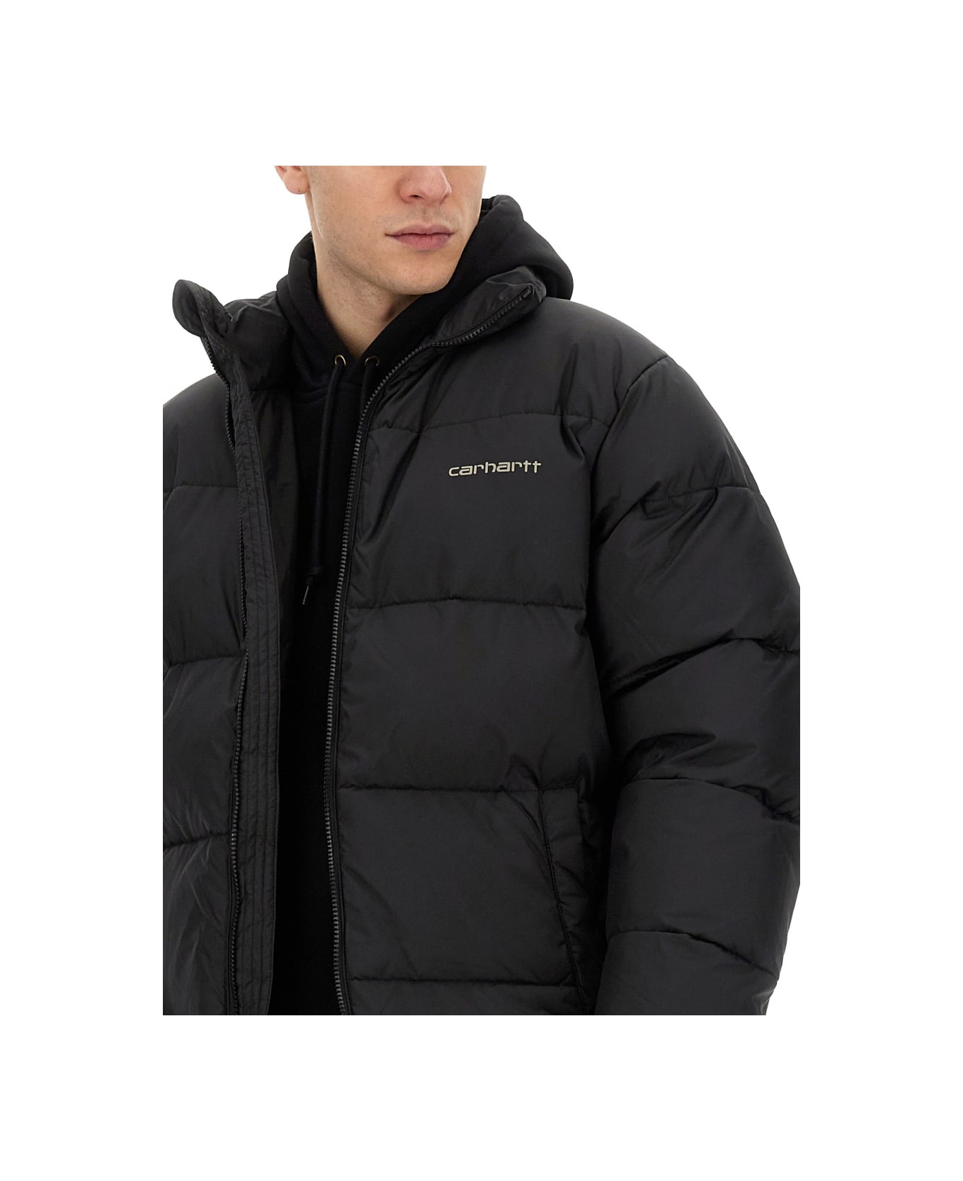 Carhartt Jacket With Logo - BLACK