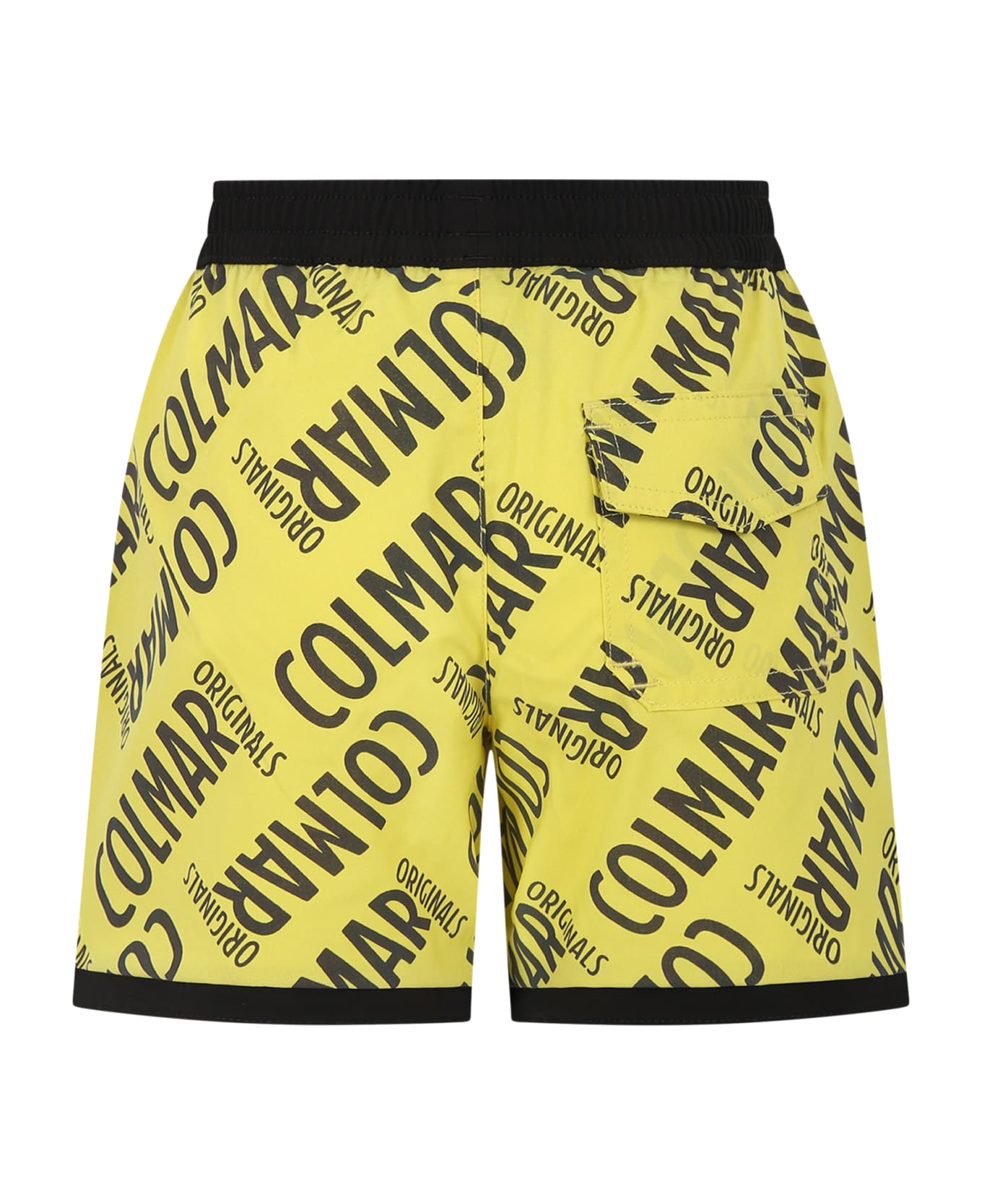Colmar Yellow Swim Boxer For Boy With Logo - Multicolor