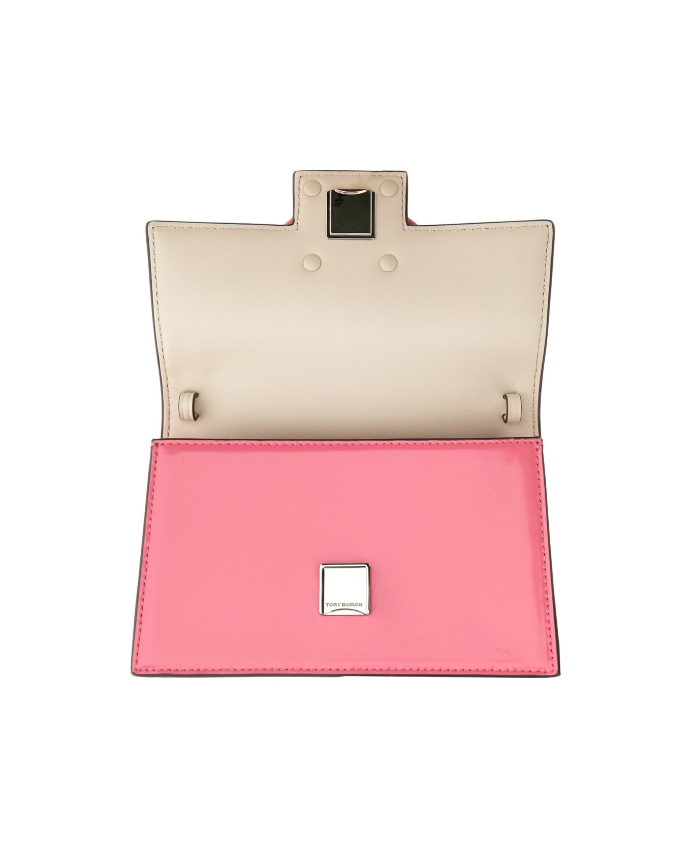 Tory Burch Mini Brushed Leather Bag - PINK