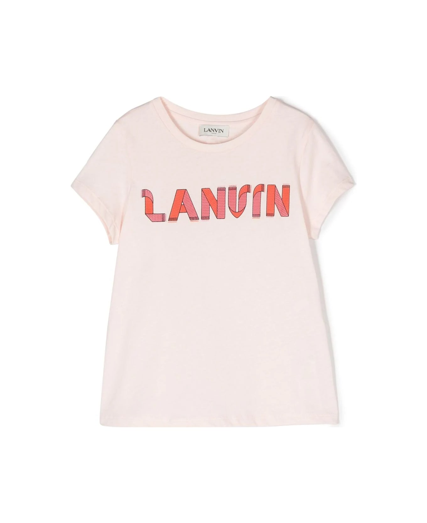 Lanvin Logo T-shirt - C Rosa Antico