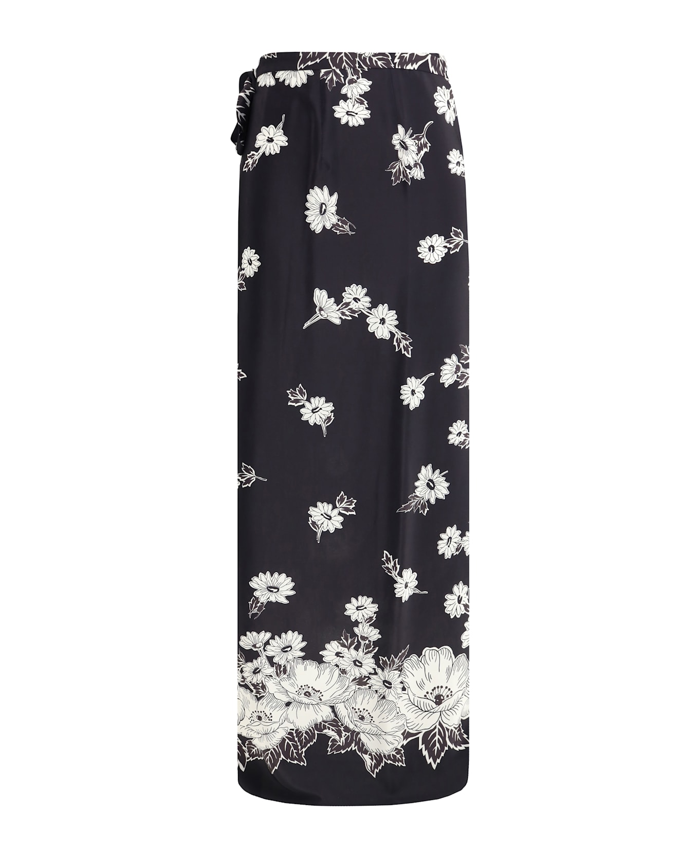 Parosh Floral Wrap Skirt