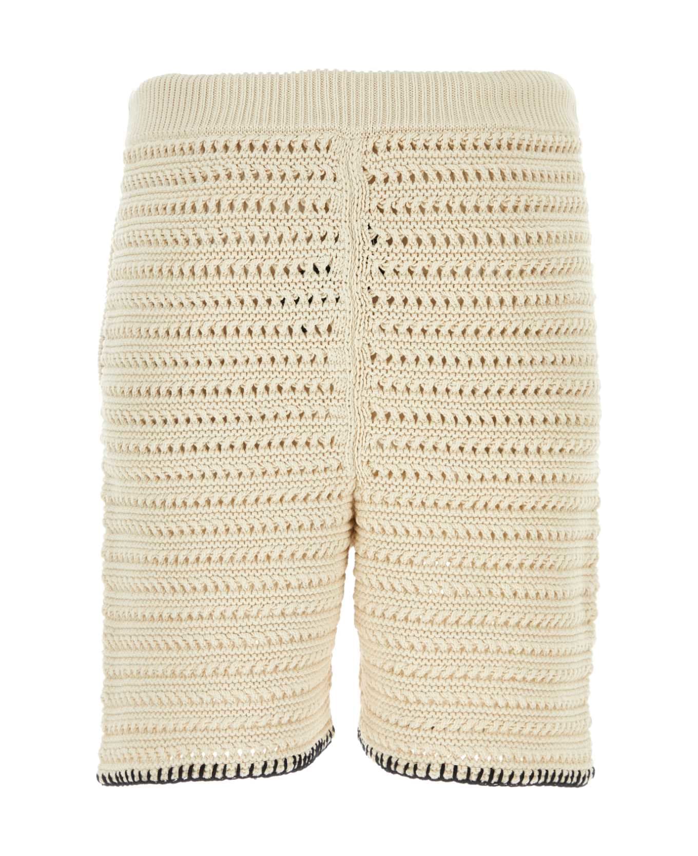 Alanui Sand Crochet Bermuda Shorts - 0310