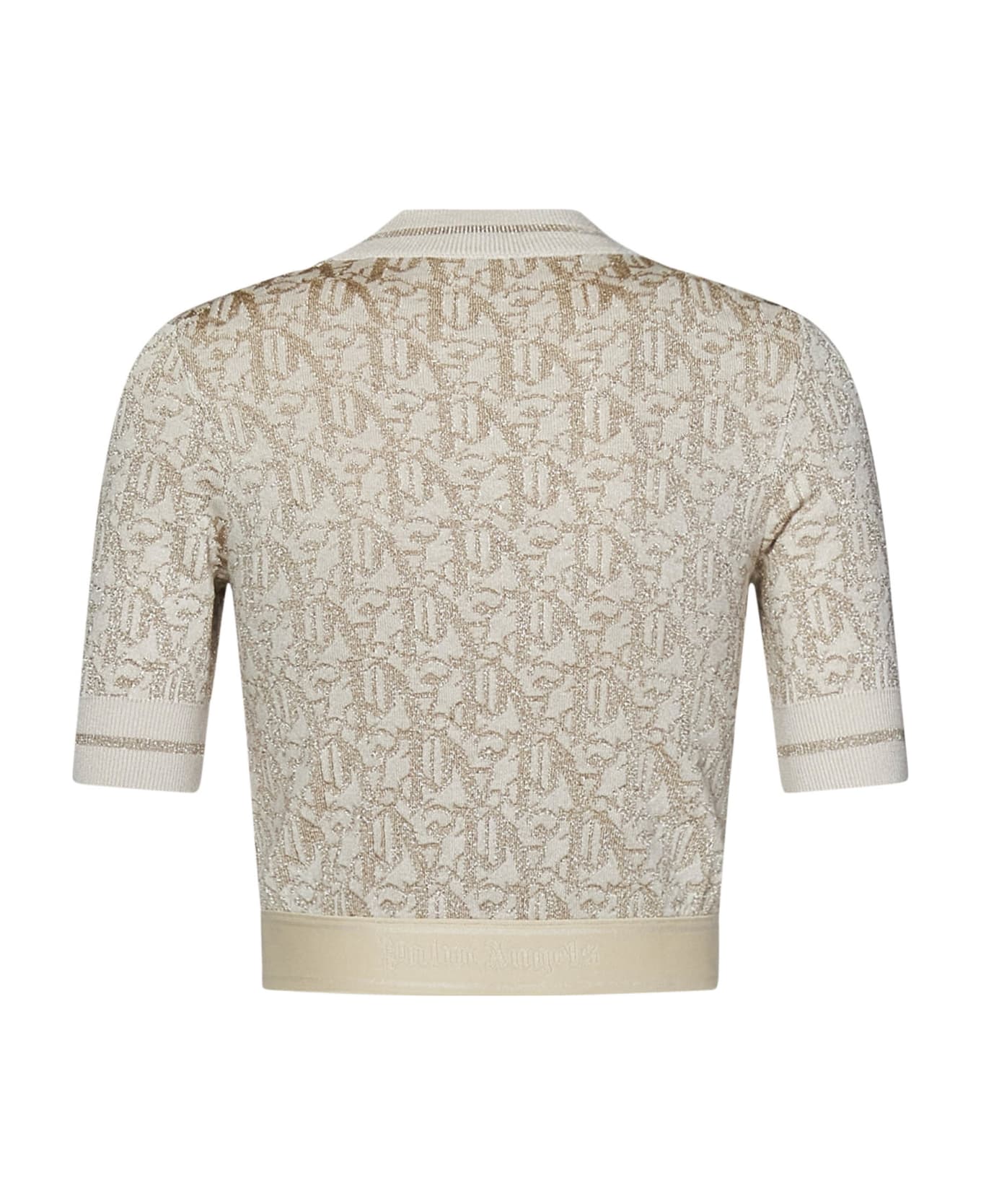 Palm Angels Monogram Sweater - Beige