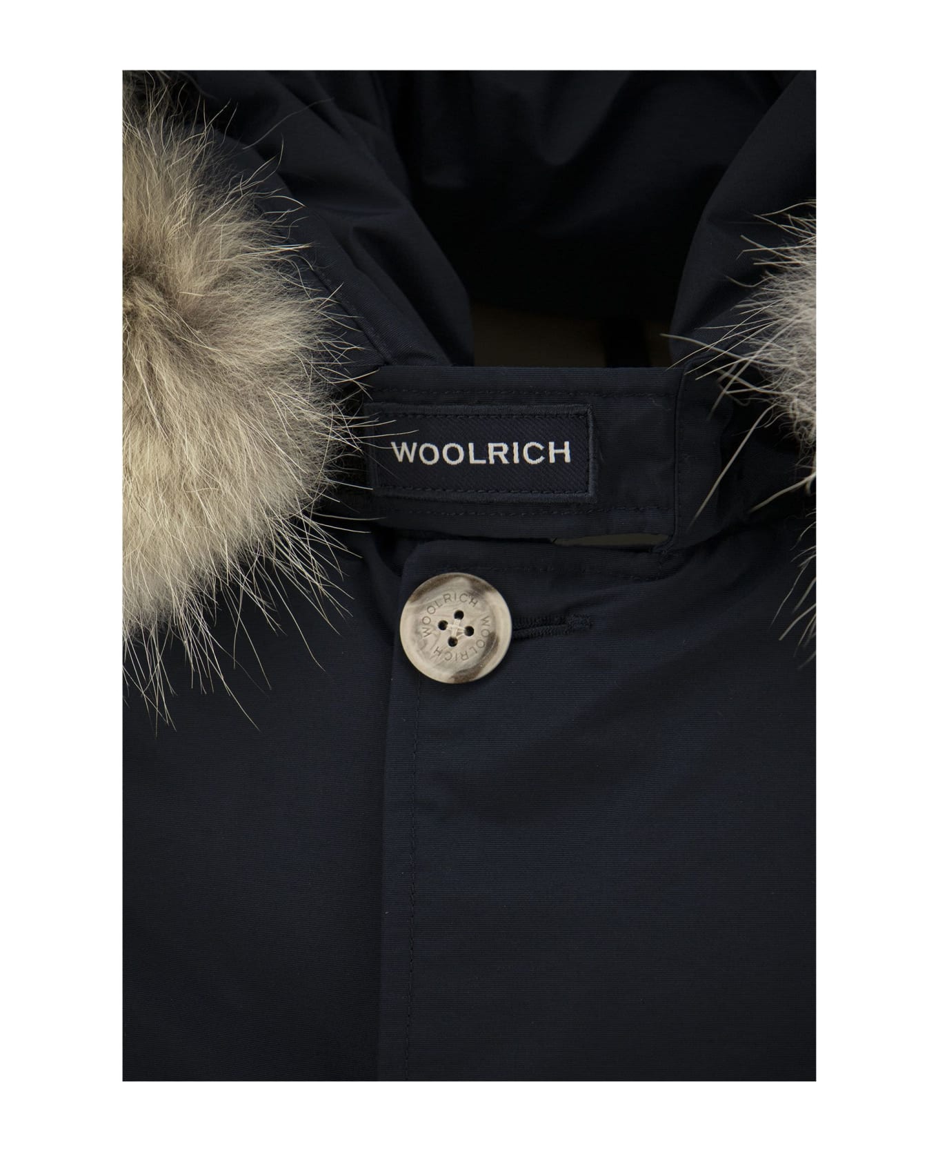 Woolrich Arctic Parka With Removable Fur Coat - Melton blue コート