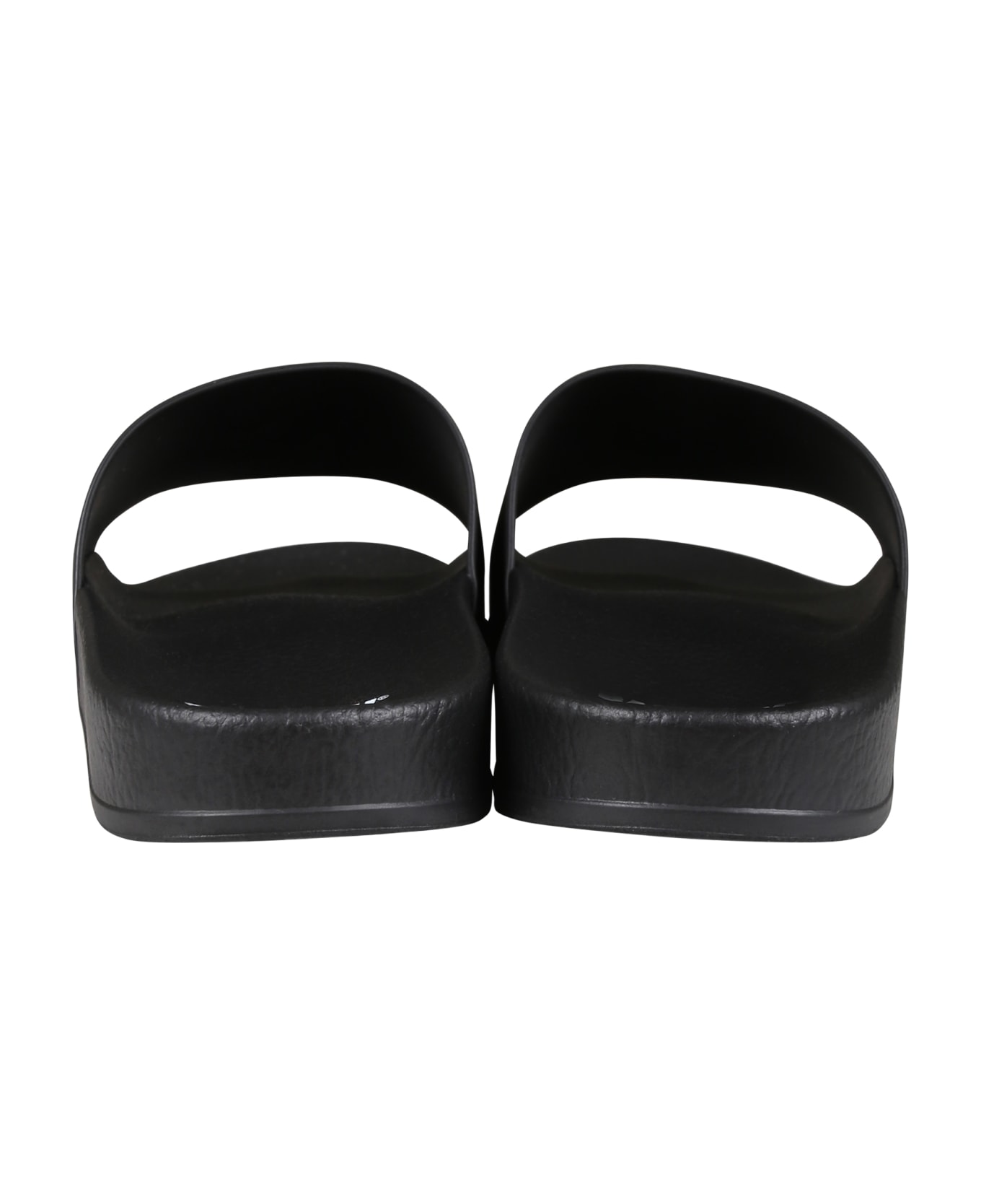 Barrow Black Slippers For Boy With Smiley - Black