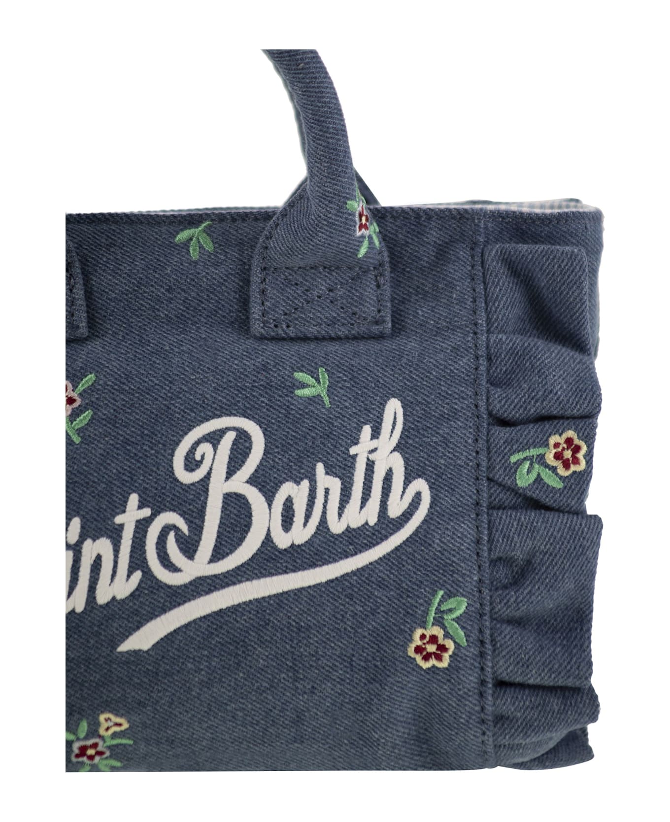MC2 Saint Barth Vanity Mini Volant - Denim Handbag - Denim