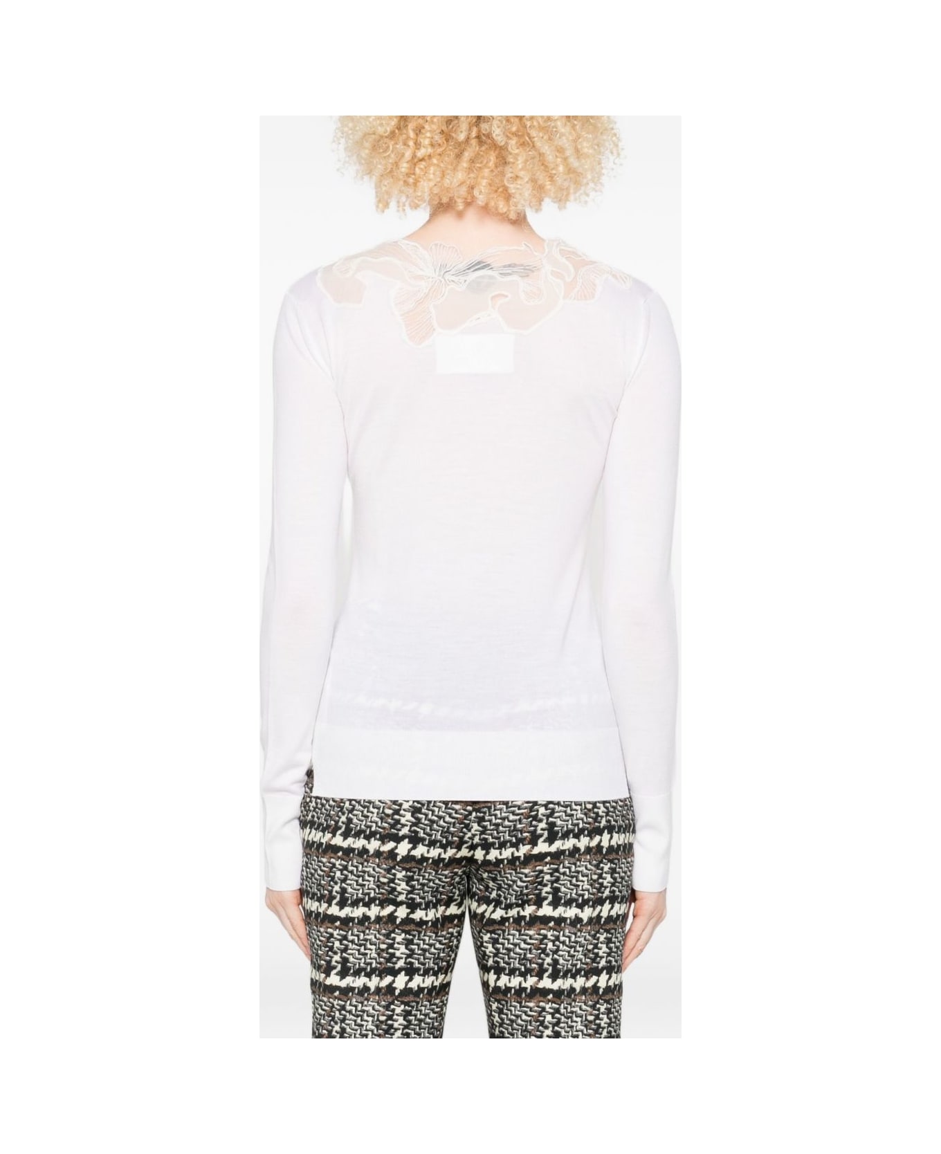 Ermanno Scervino Wool Turtle Neck Sweater - White