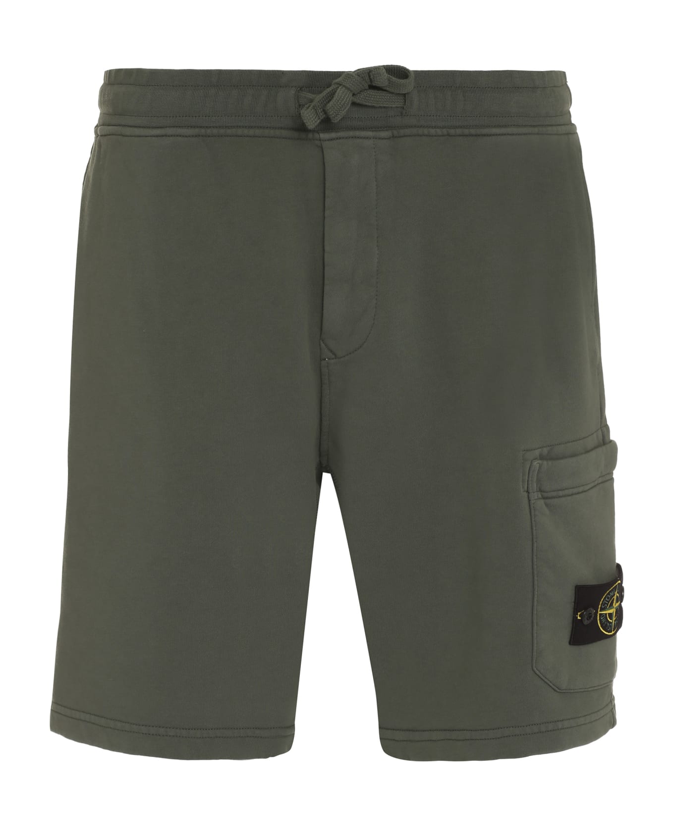 Stone Island Cotton Bermuda Shorts - green ショートパンツ