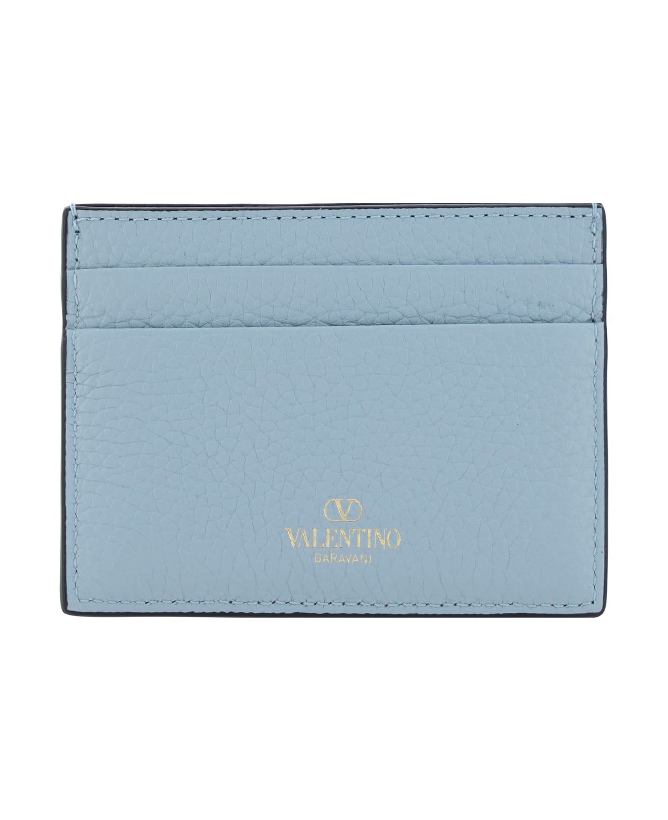 Valentino Garavani Rockstud Card Holder - Blu Porcellana