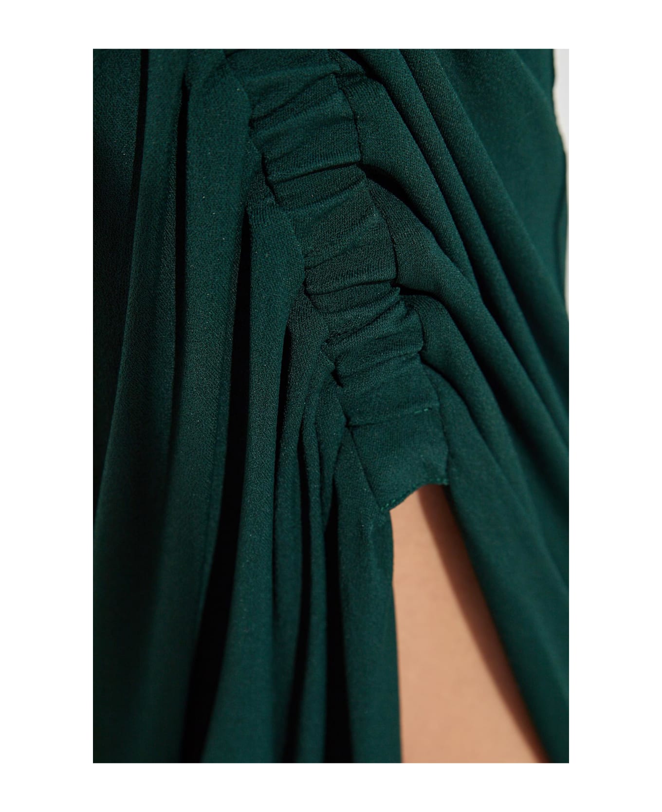 Ferragamo Draped Dress - GREEN