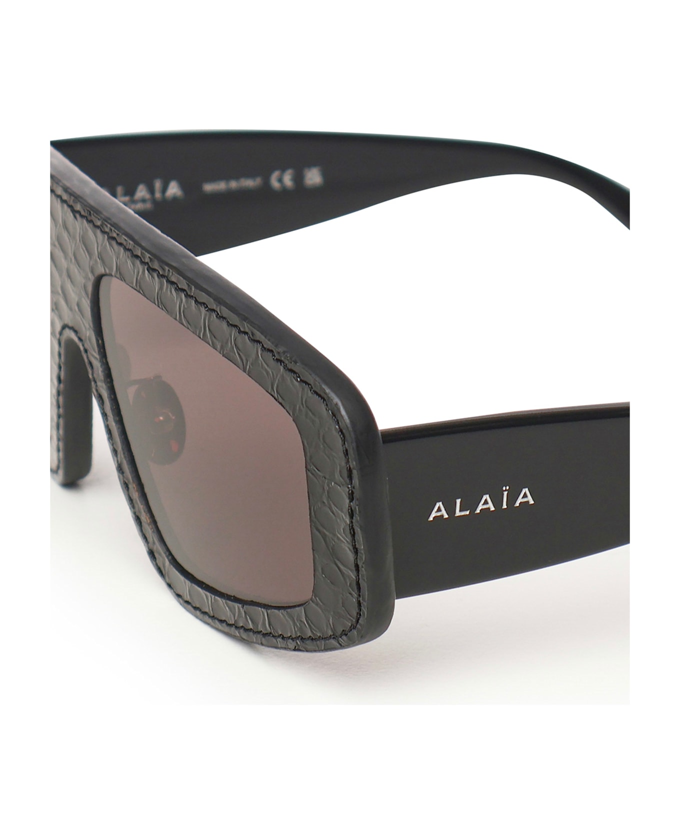 Alaia Aviator Sunglasses - BLACK-BLACK-GREY