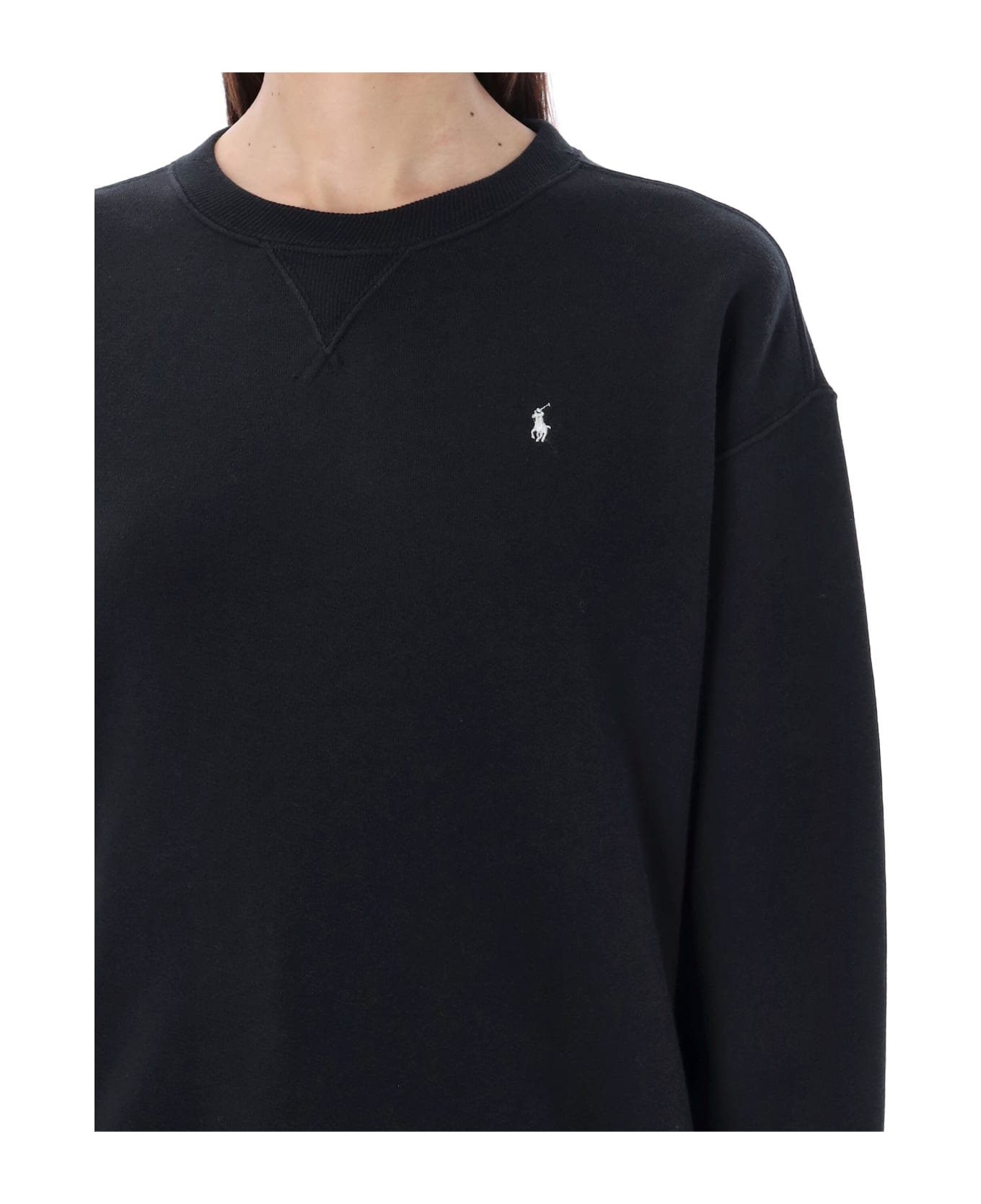 Polo Ralph Lauren Polo ralph lauren cotton fleece crewneck sweatshirt - BLACK