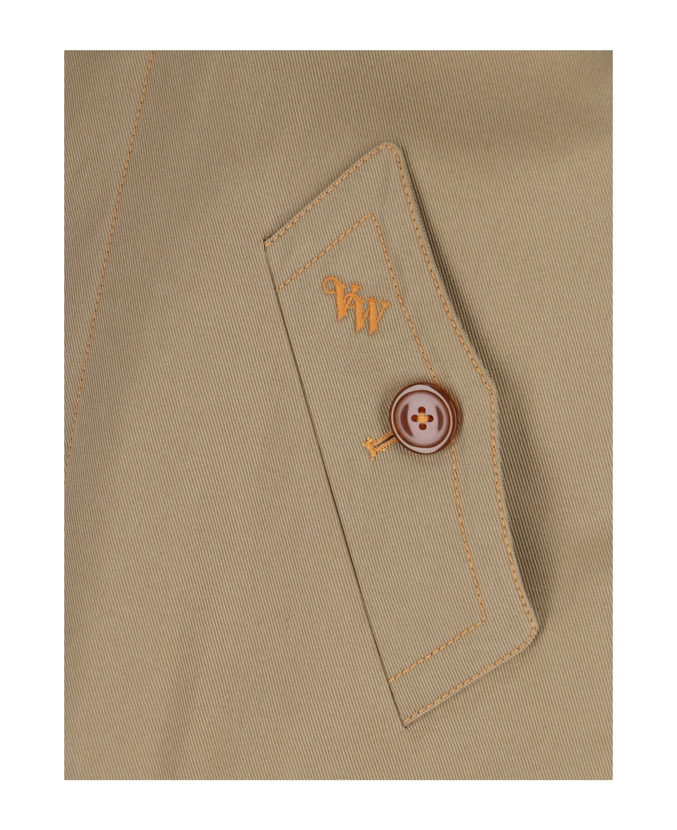 Vivienne Westwood 
cut Off Graziano
 Crop Jacket - Beige