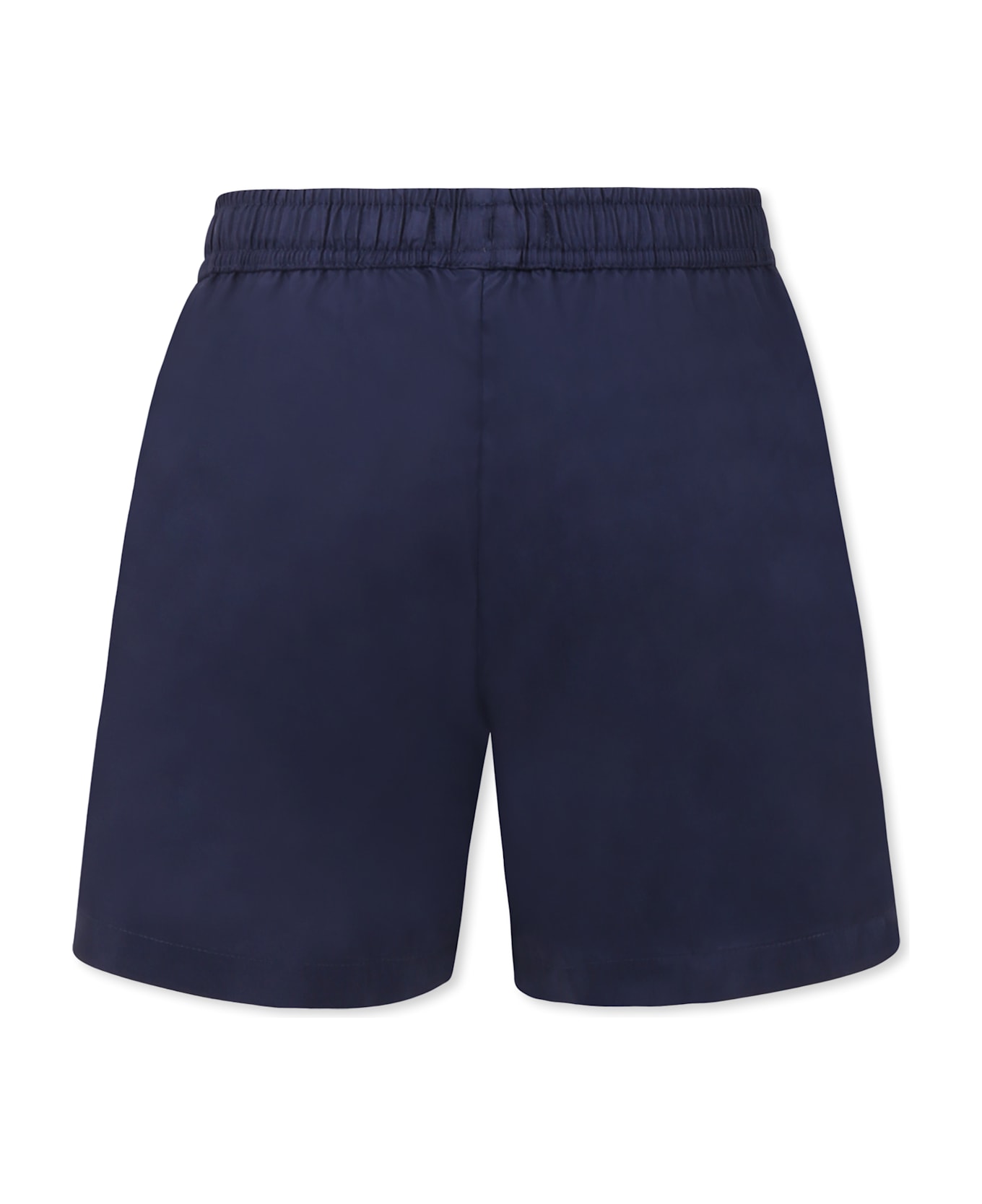 Moschino Blue Swim Shorts For Boy With Teddy Bear - Blue